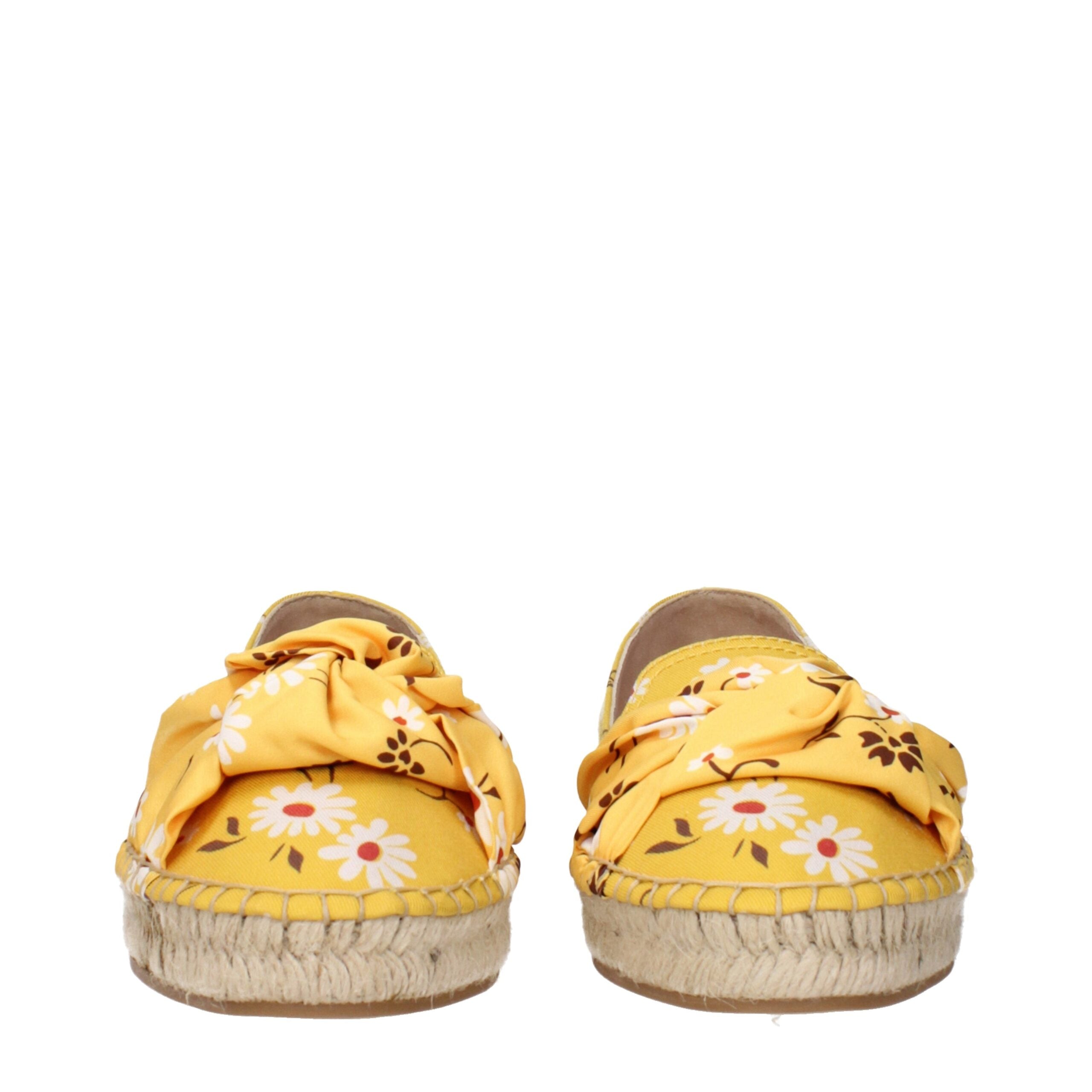 Miu Miu Espadrilles aus gelbem Stoff-3