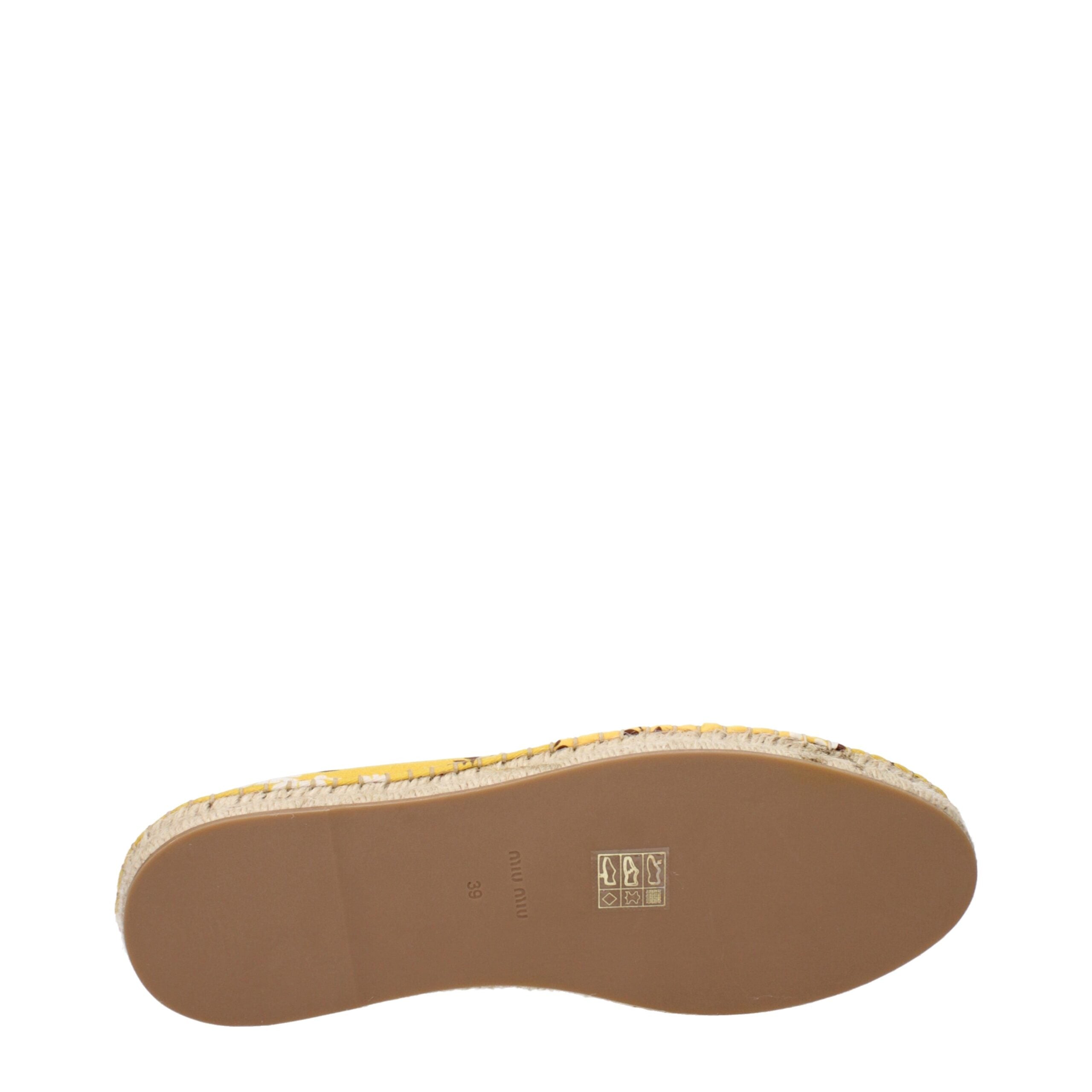 Miu Miu Espadrilles aus gelbem Stoff-5