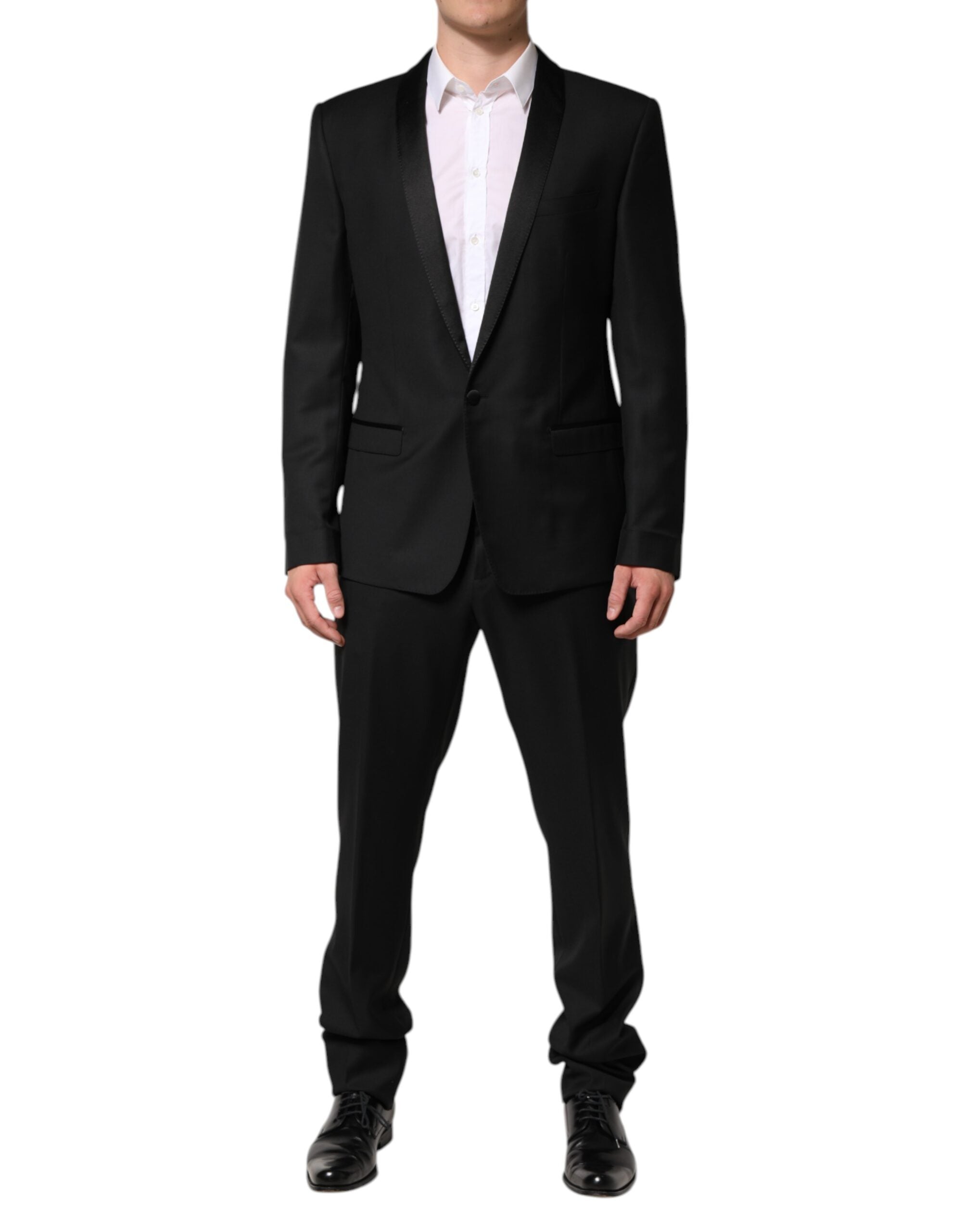 Traje de dos piezas de lana negro de Dolce & Gabbana para hombre-2