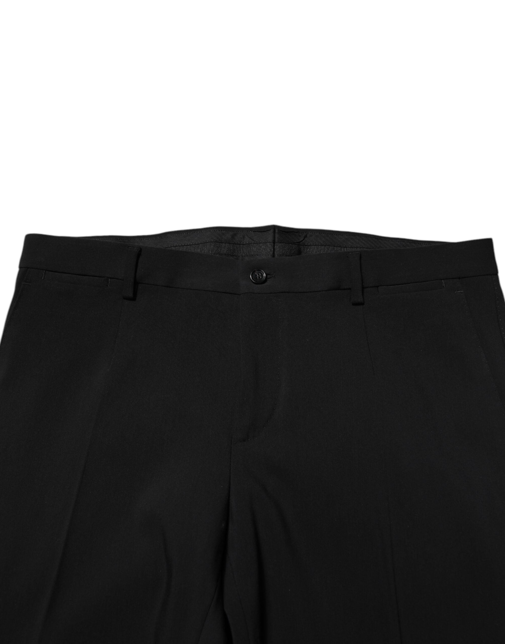 Dolce & Gabbana Black single-breasted 2-piece cotton suit-6
