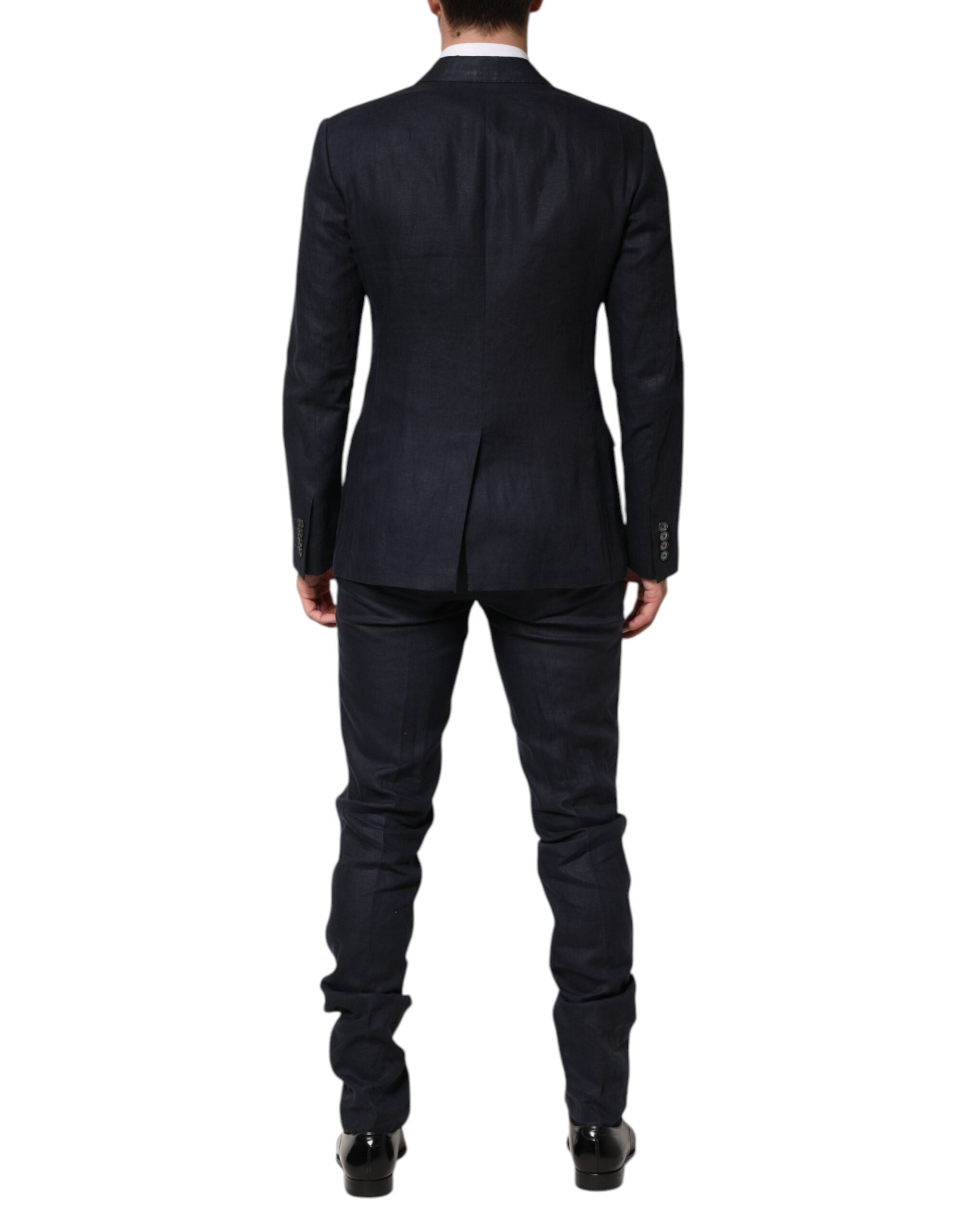 Dolce & Gabbana Dunkelblauer Zweireiher 2 Stück Anzug-4