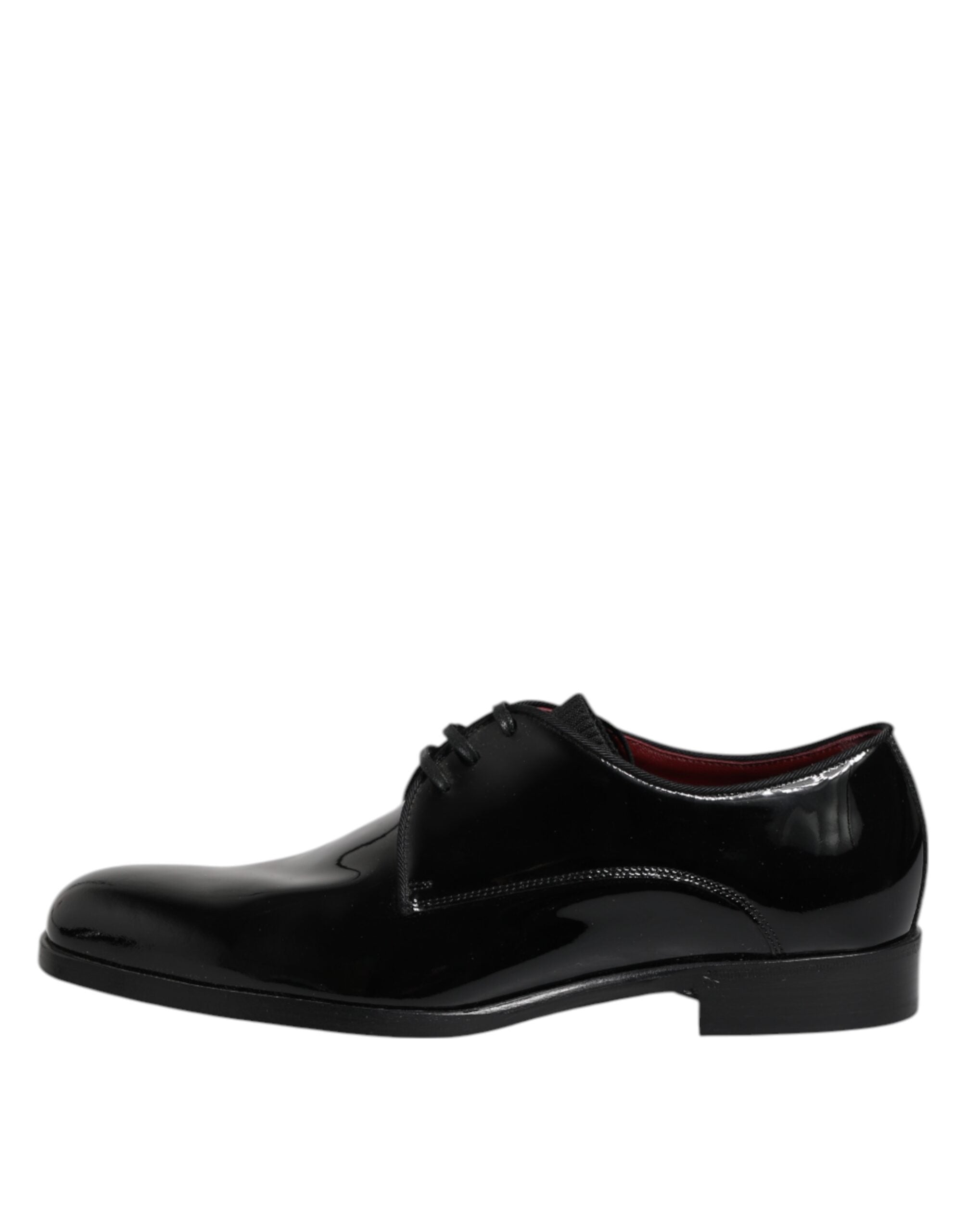 Dolce & Gabbana Black Leather Lace-Up Men's Derby Formal Shoes-6