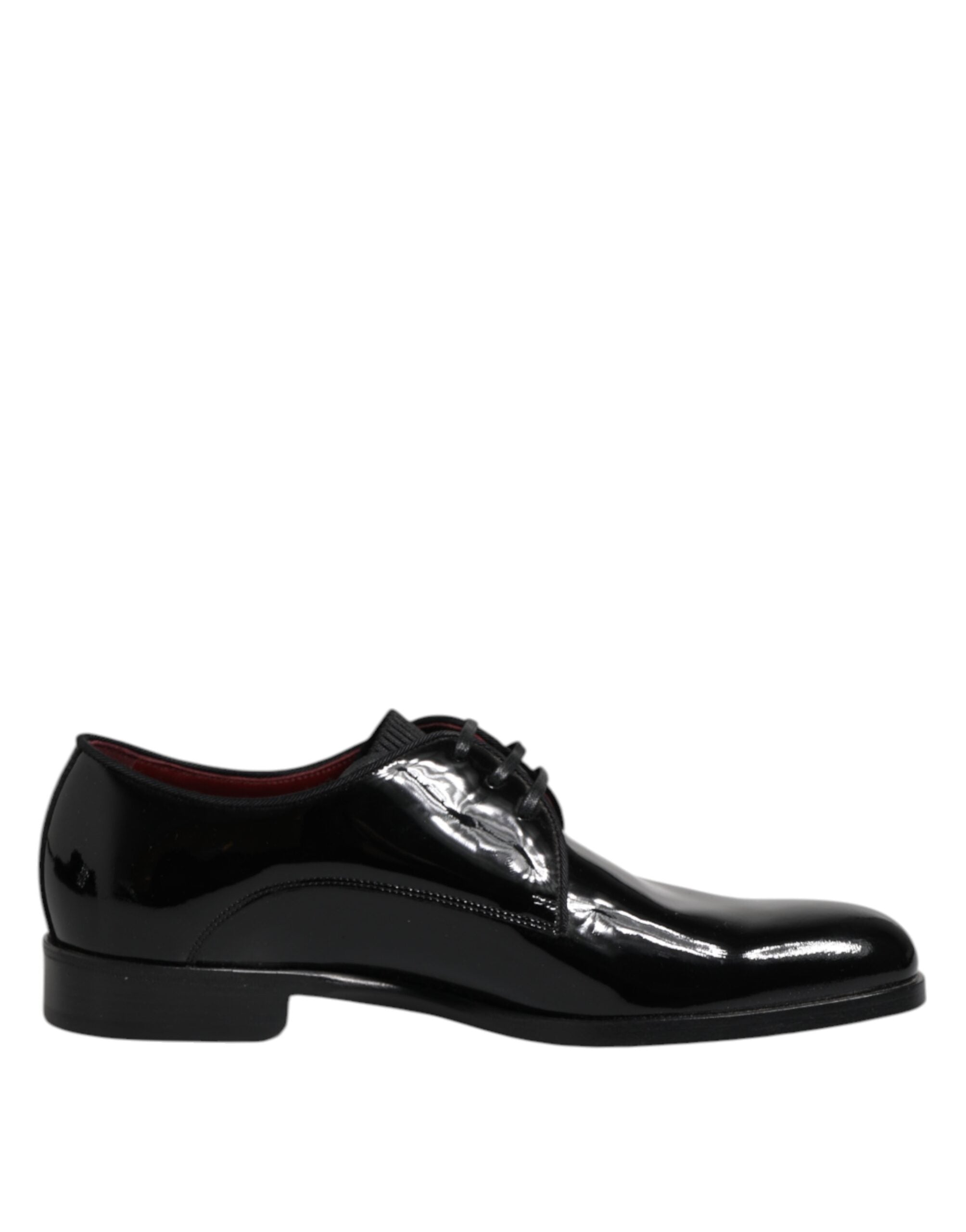 Dolce & Gabbana Black Leather Lace-Up Men's Derby Formal Shoes-1
