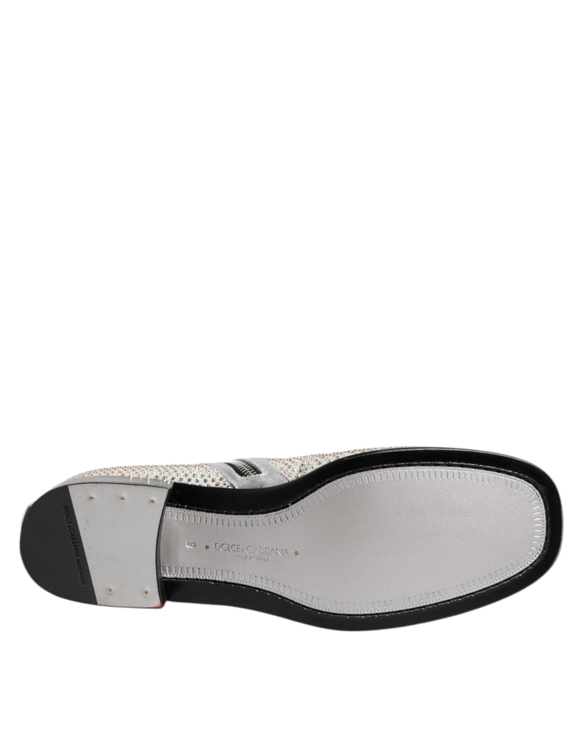 Botines Dolce & Gabbana con tacón y logo DG de diamantes de imitación blancos-8