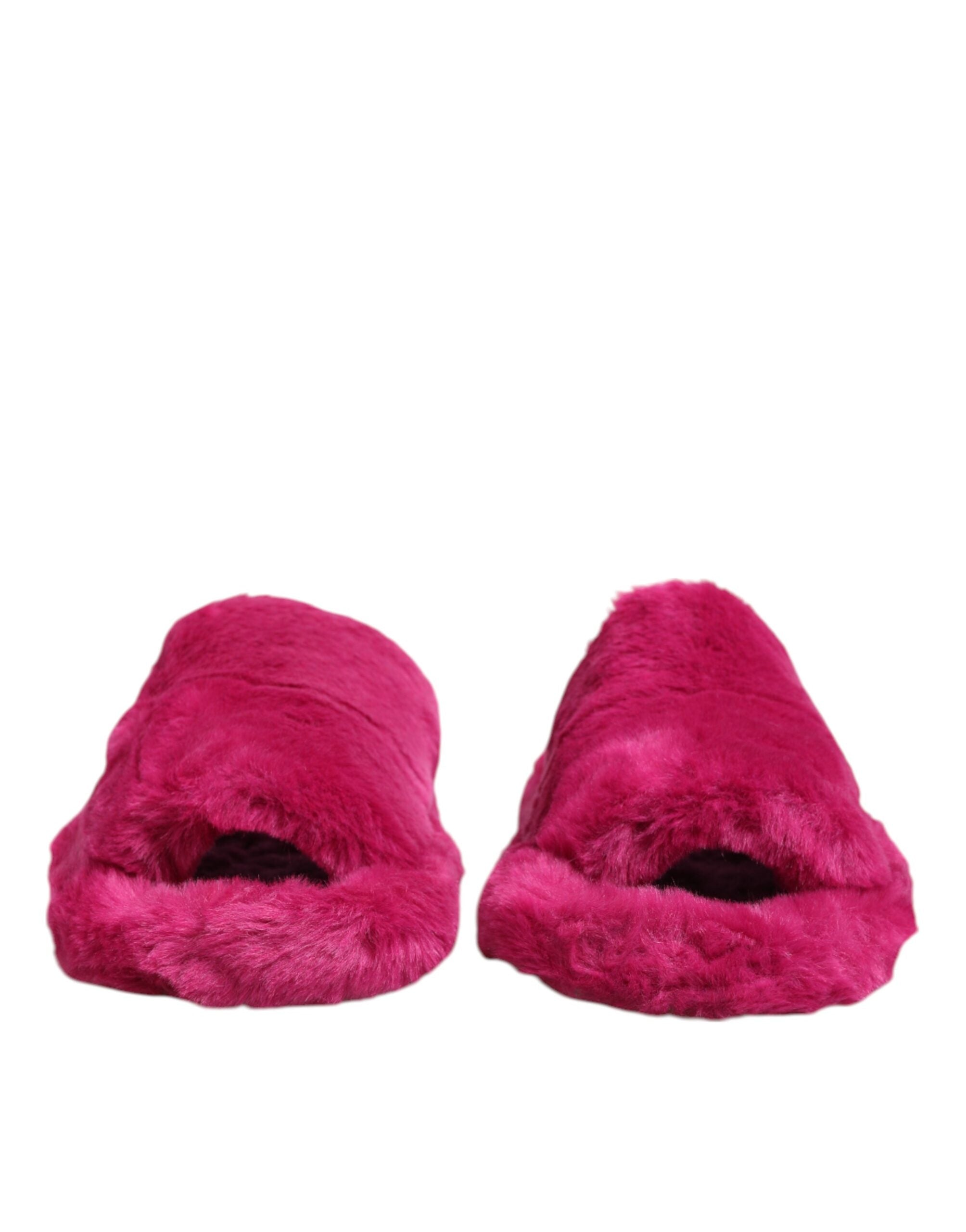 Sandalias planas Dolce & Gabbana de piel sintética acrílica rosa para hombre-2