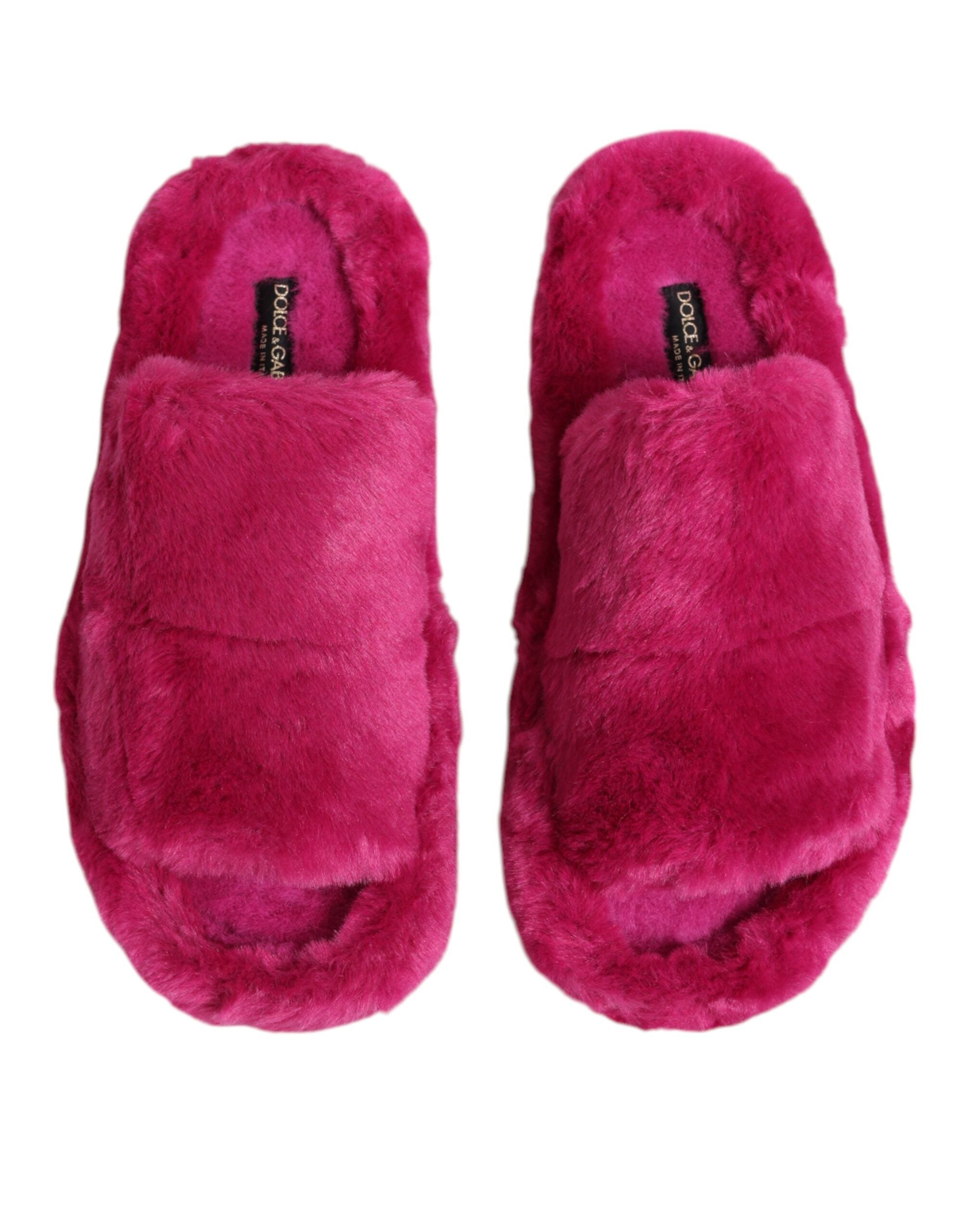 Sandalias planas Dolce & Gabbana de piel sintética acrílica rosa para hombre-3
