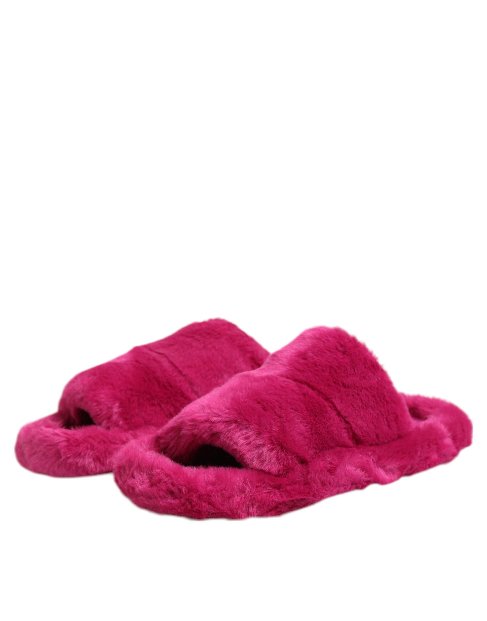 Sandalias planas Dolce & Gabbana de piel sintética acrílica rosa para hombre-4