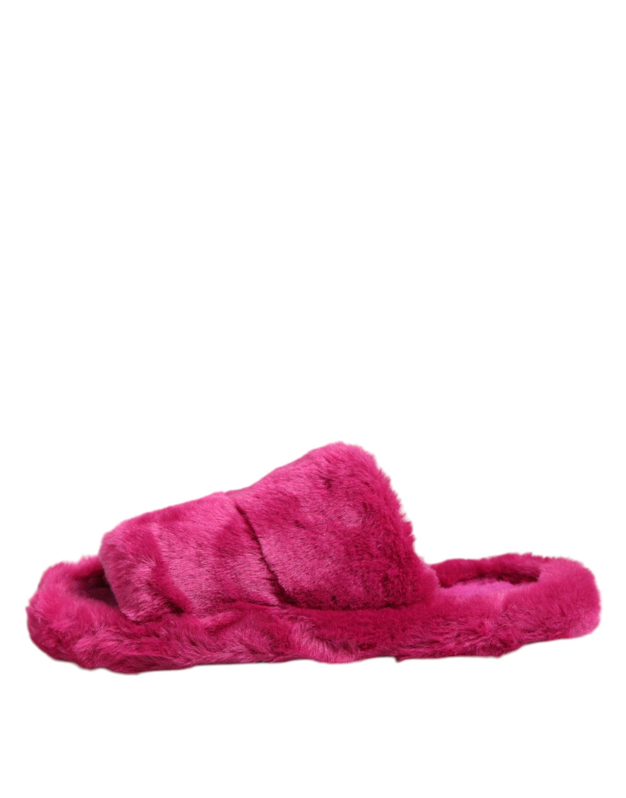 Sandalias planas Dolce & Gabbana de piel sintética acrílica rosa para hombre-6