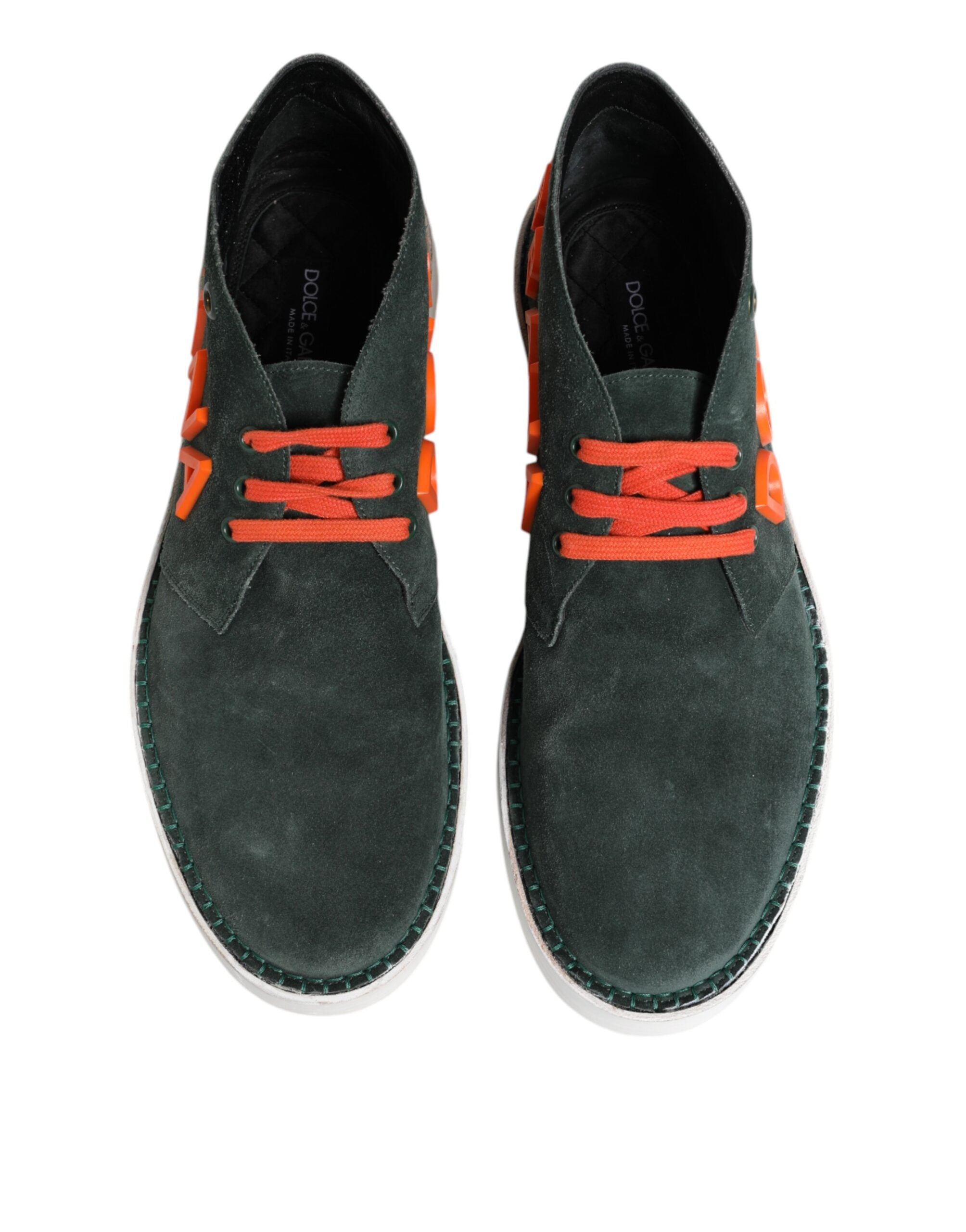 Zapatillas deportivas informales con logo Derby verde de Dolce & Gabbana para hombre-3