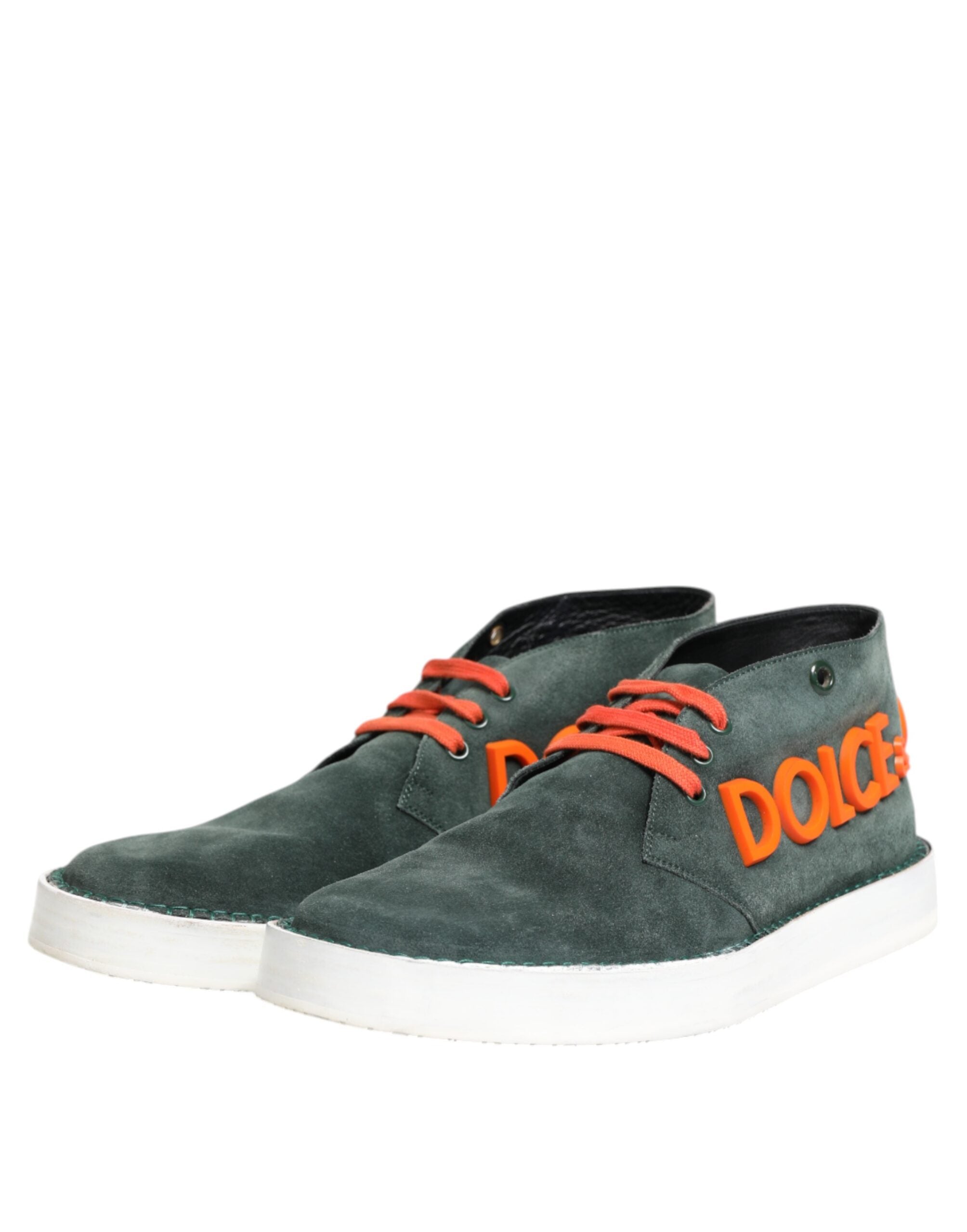 Zapatillas deportivas informales con logo Derby verde de Dolce & Gabbana para hombre-4
