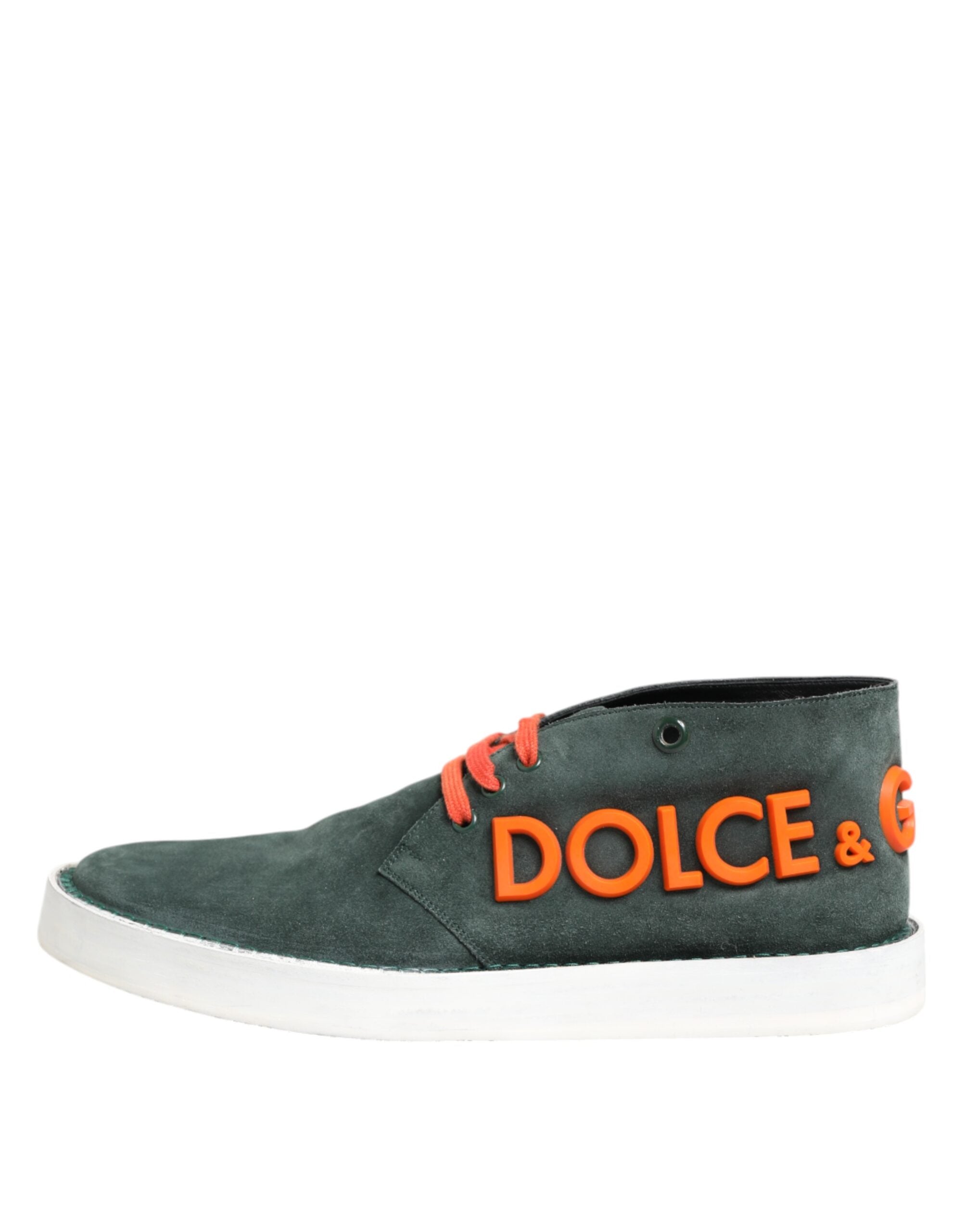 Zapatillas deportivas informales con logo Derby verde de Dolce & Gabbana para hombre-6