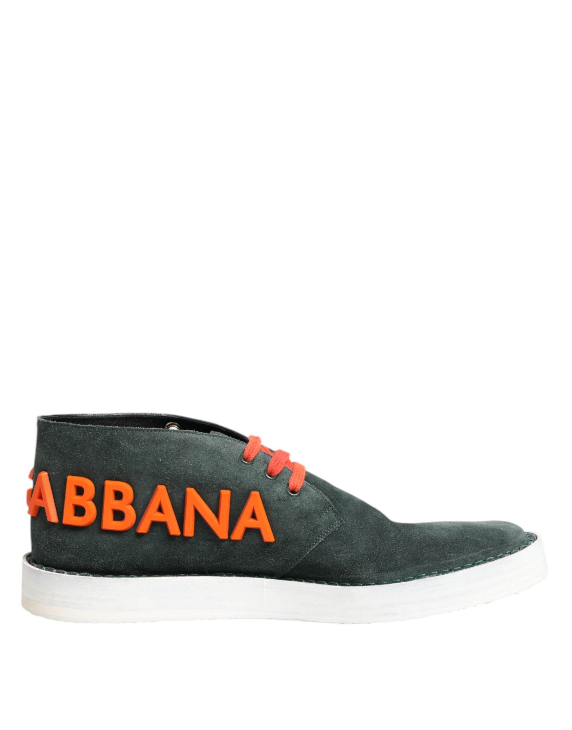 Zapatillas deportivas informales con logo Derby verde de Dolce & Gabbana para hombre-1