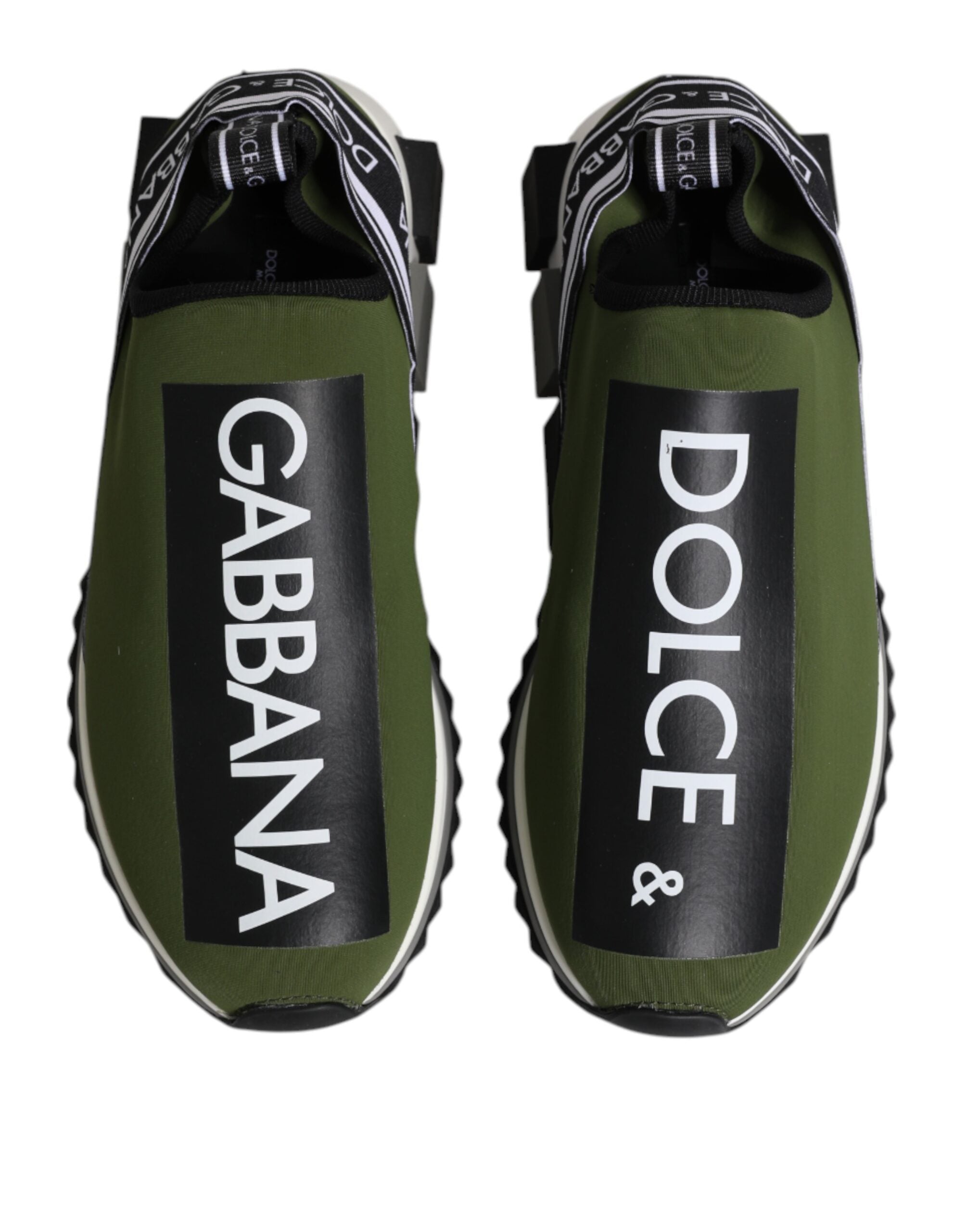 Dolce & Gabbana Green Logo Low Top Sorrento Men's Sneakers Shoes-3