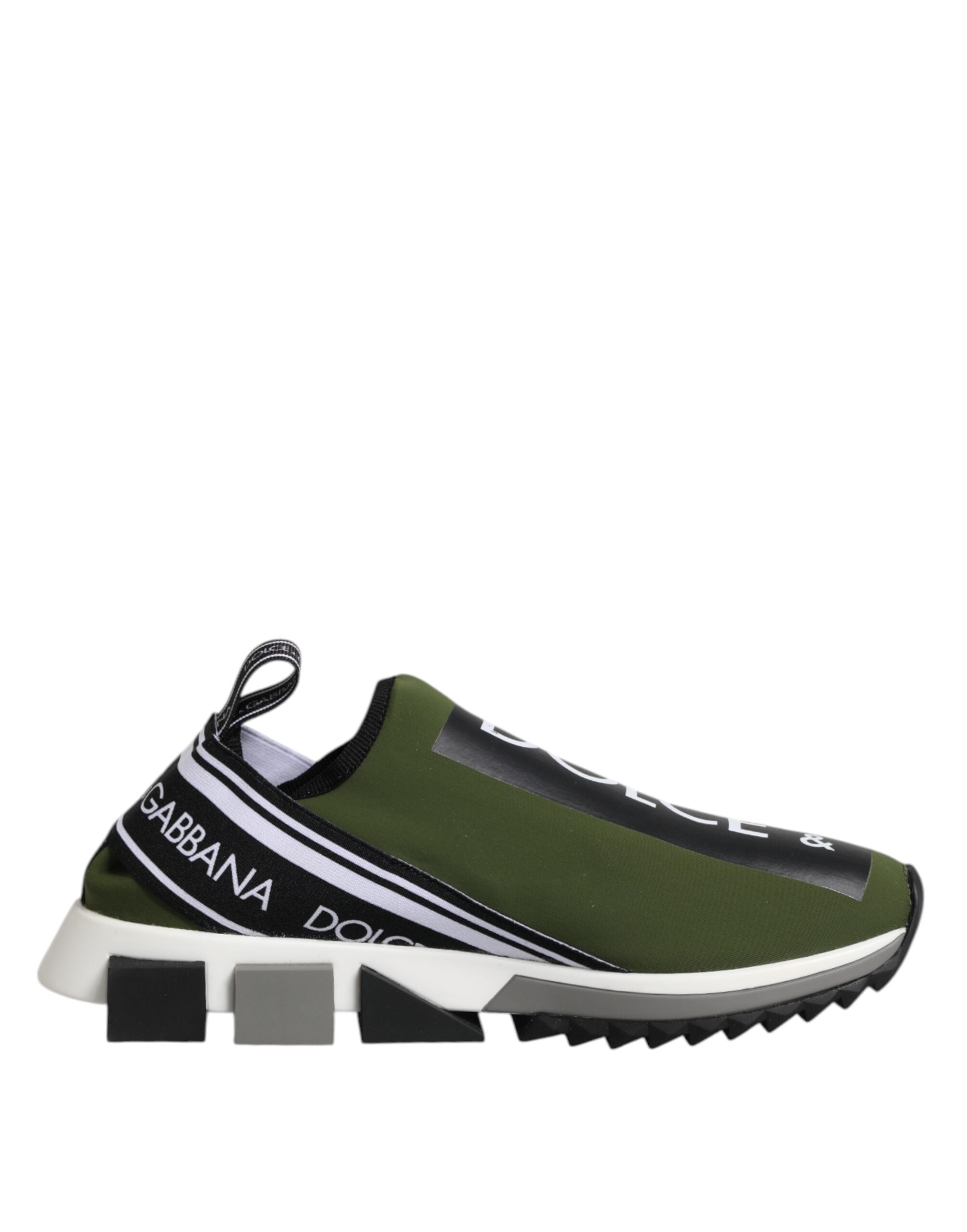 Dolce & Gabbana Green Logo Low Top Sorrento Men's Sneakers Shoes-1