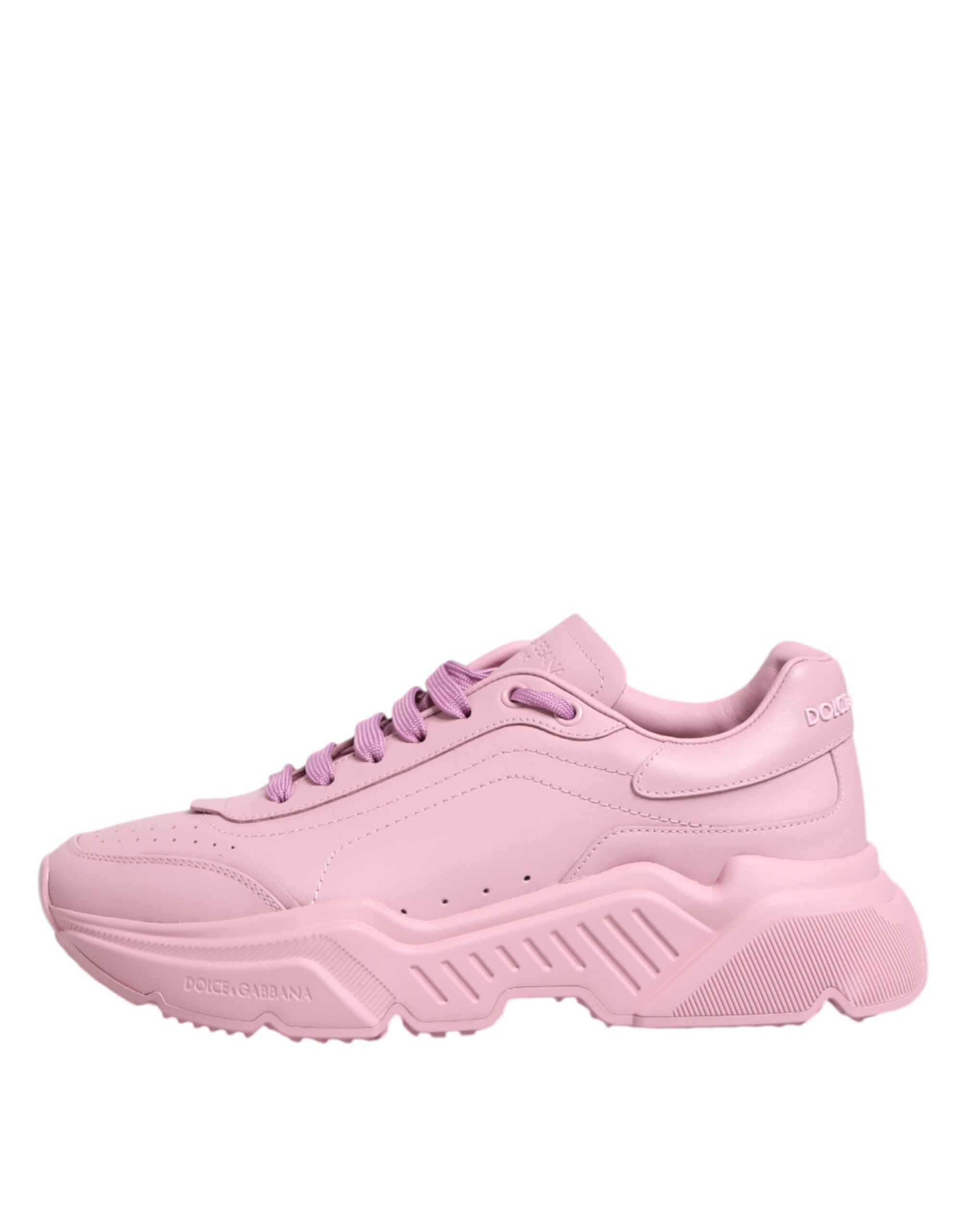 Dolce & Gabbana Rosa Leder Daymaster Low Top Sneakers Schuhe-5