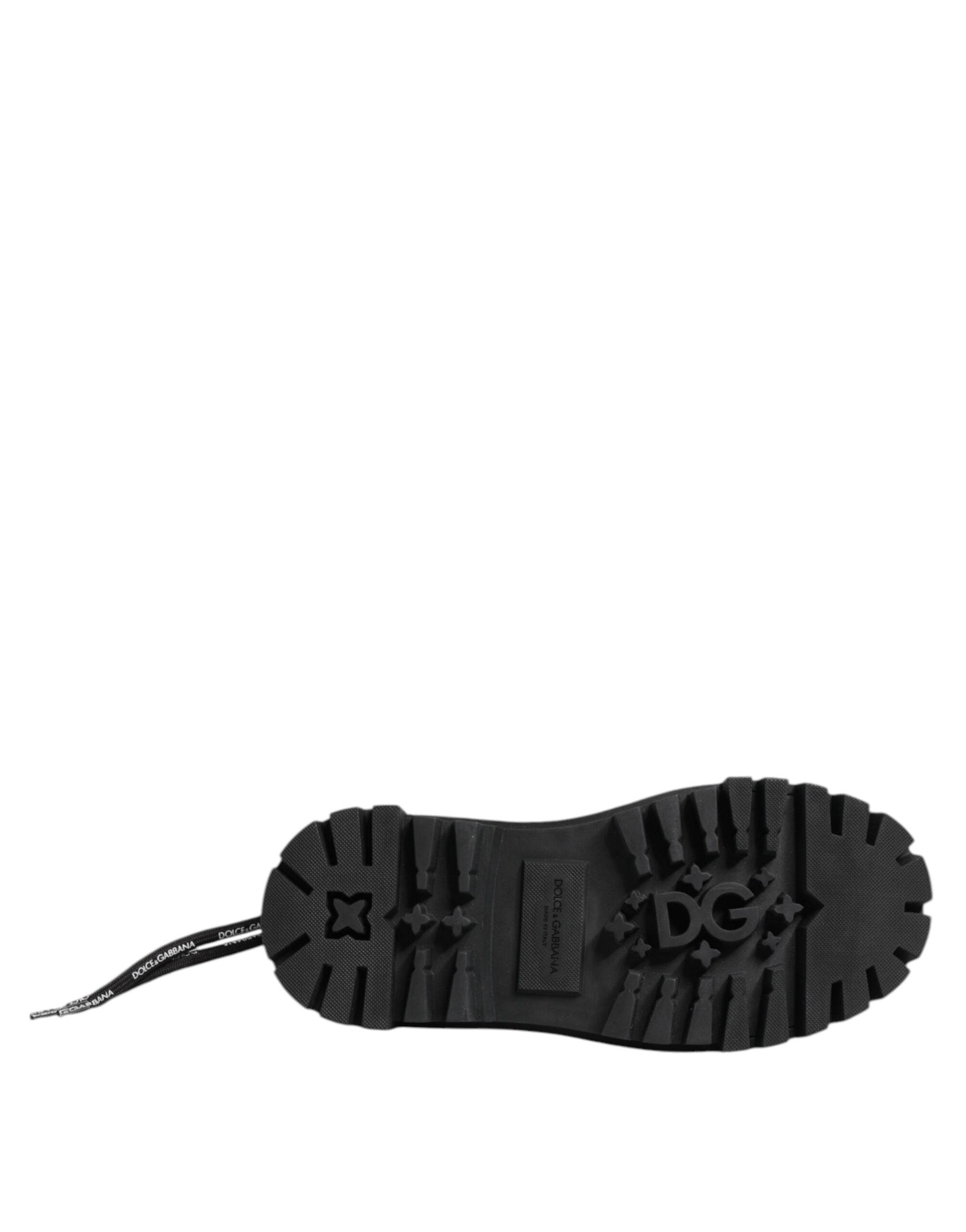 Dolce & Gabbana Black Low Top Lace Up Trekking Sneakers Shoes-8