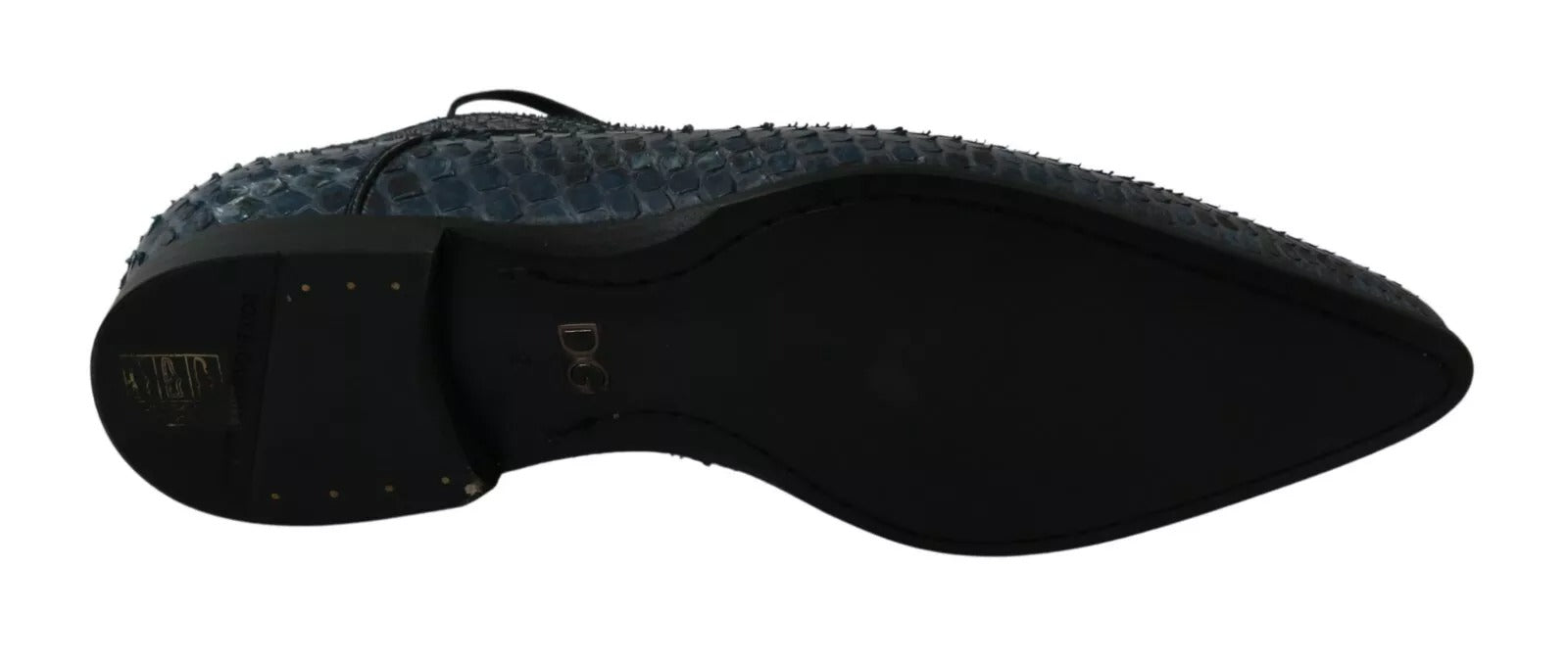 Dolce & Gabbana Blaue Pythonleder-Schlangenhaut-Schuhe-6
