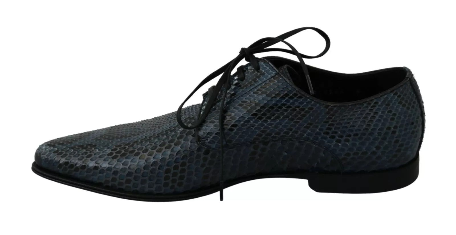 Dolce & Gabbana Blaue Pythonleder-Schlangenhaut-Schuhe-7