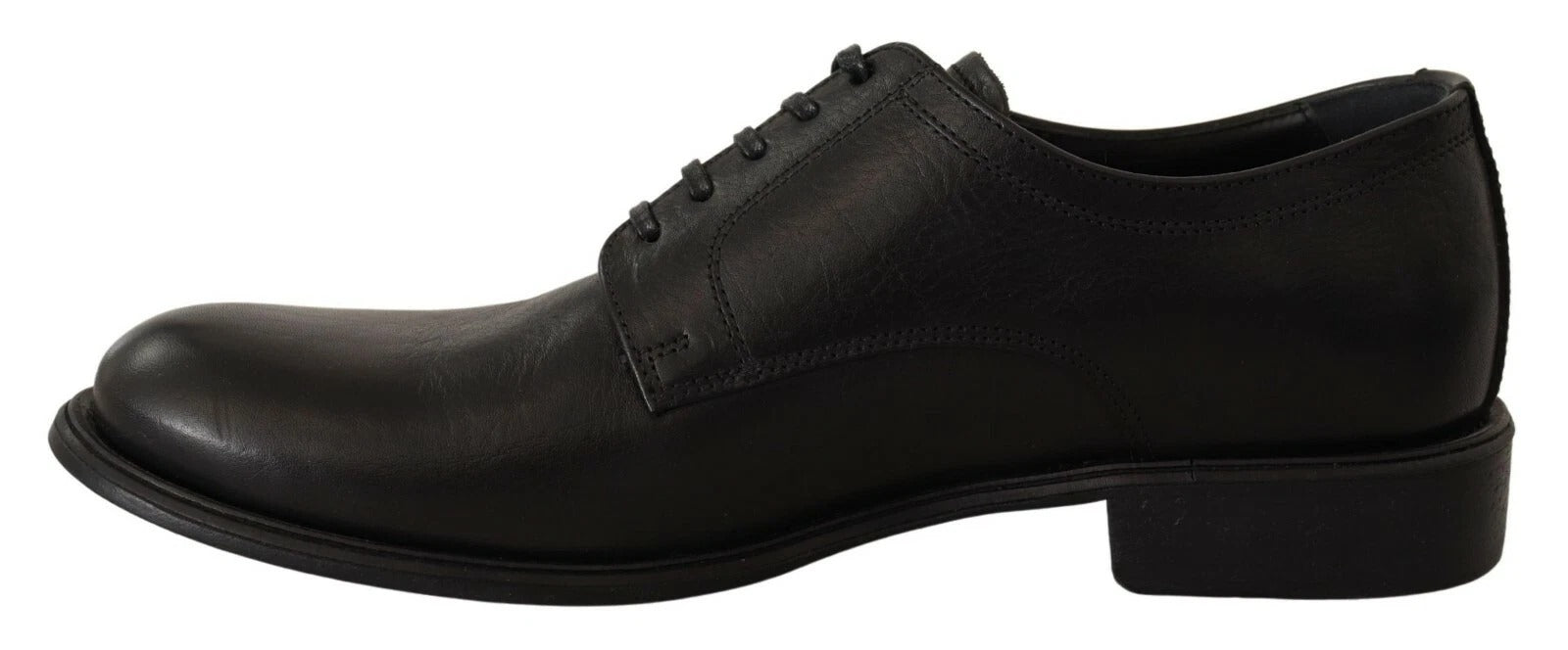 Dolce & Gabbana Schwarze Schnürschuhe aus Leder für Männer Formelle Derby-Schuhe-4