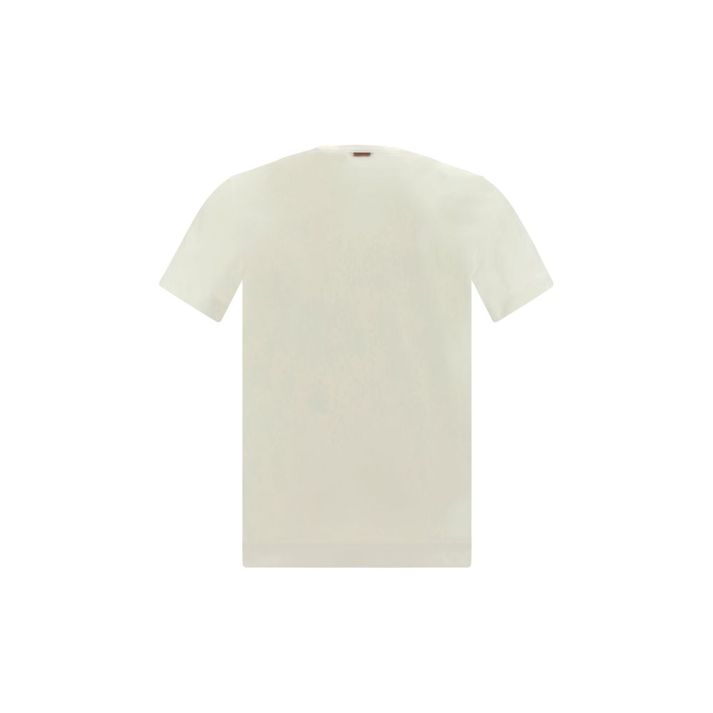 ZEGNA Baumwoll-T-Shirt in Weiß-2