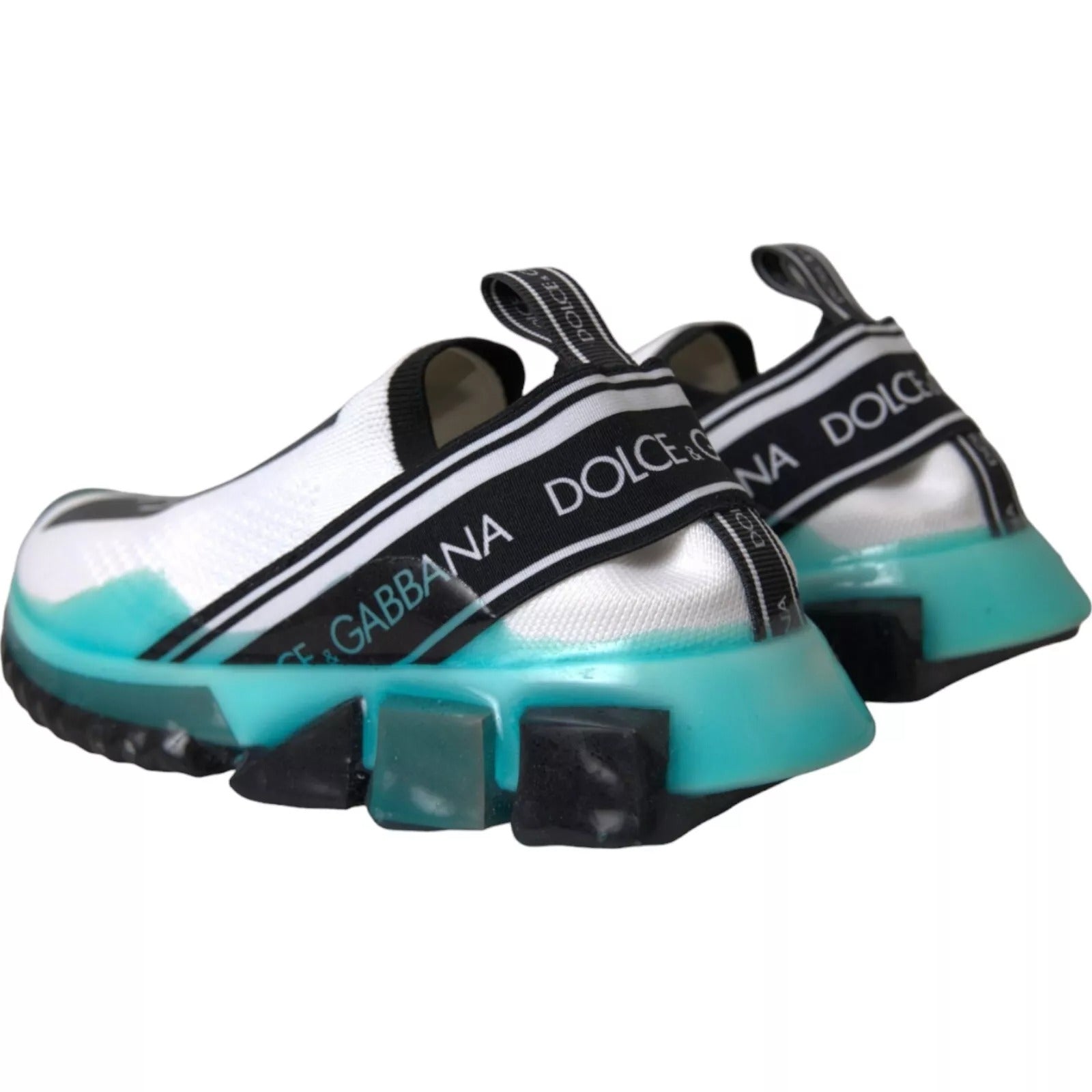 Zapatillas Dolce & Gabbana Sorrento sin cordones en negro, blanco y azul-5