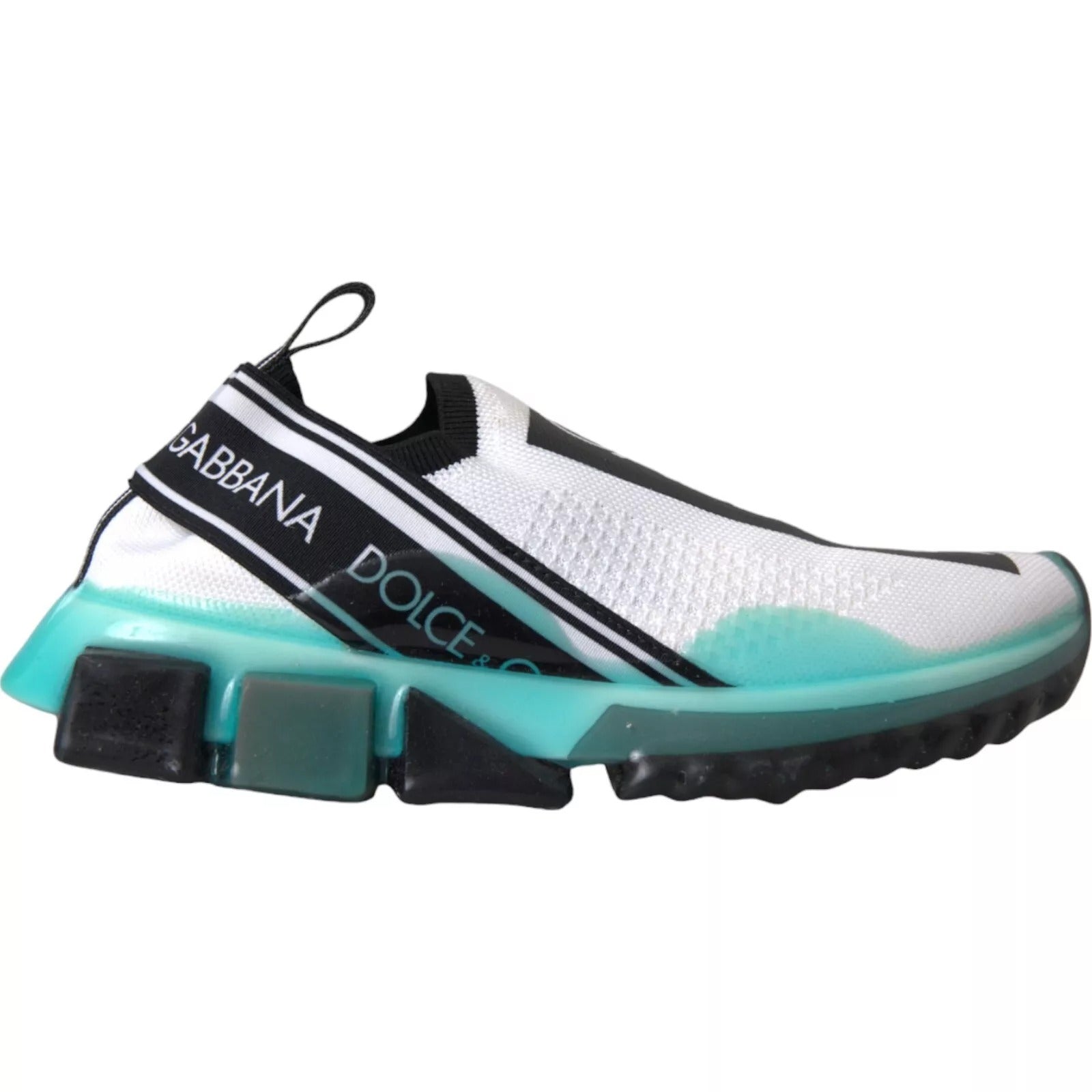 Zapatillas Dolce & Gabbana Sorrento sin cordones en negro, blanco y azul-1