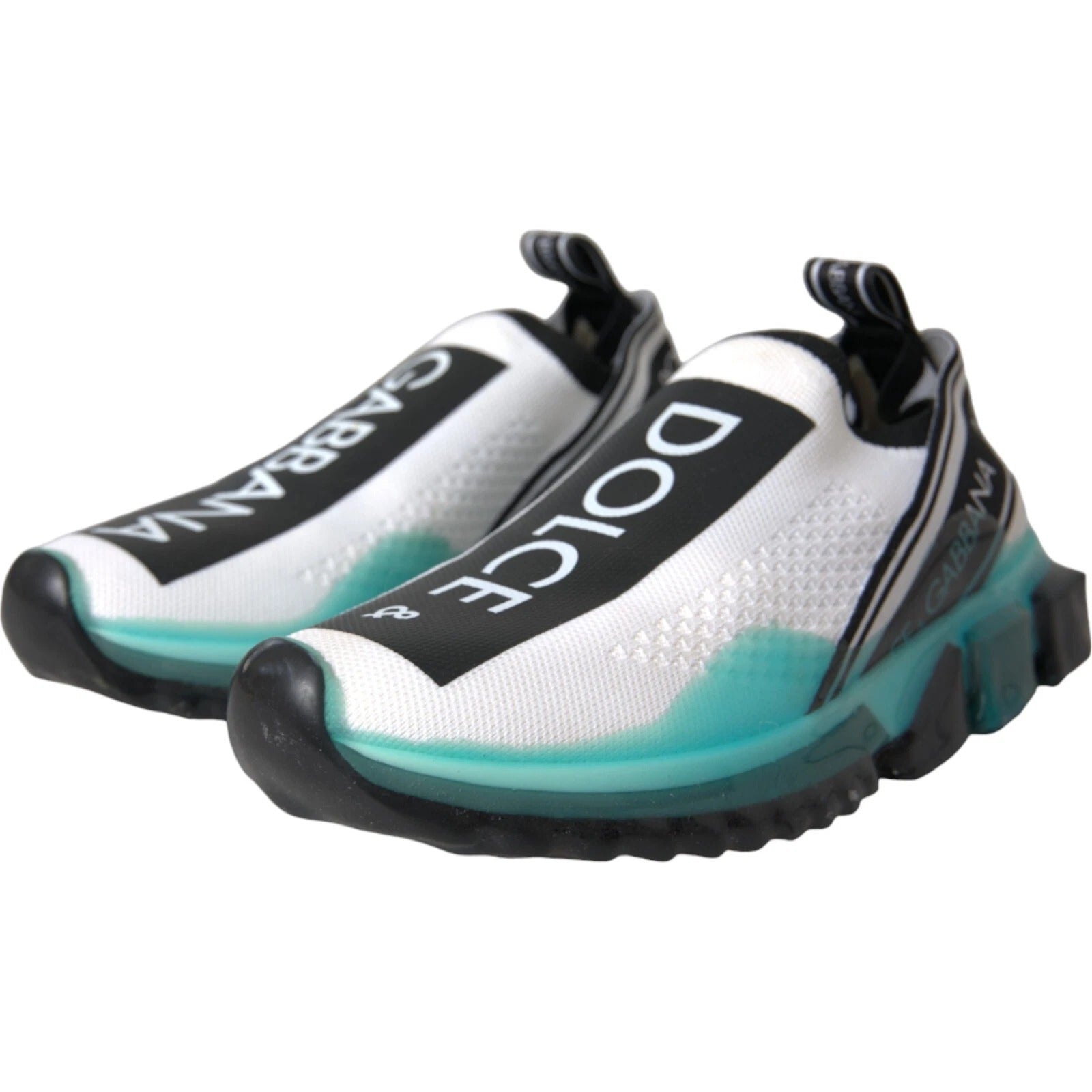 Zapatillas Dolce & Gabbana Sorrento sin cordones en negro, blanco y azul-7