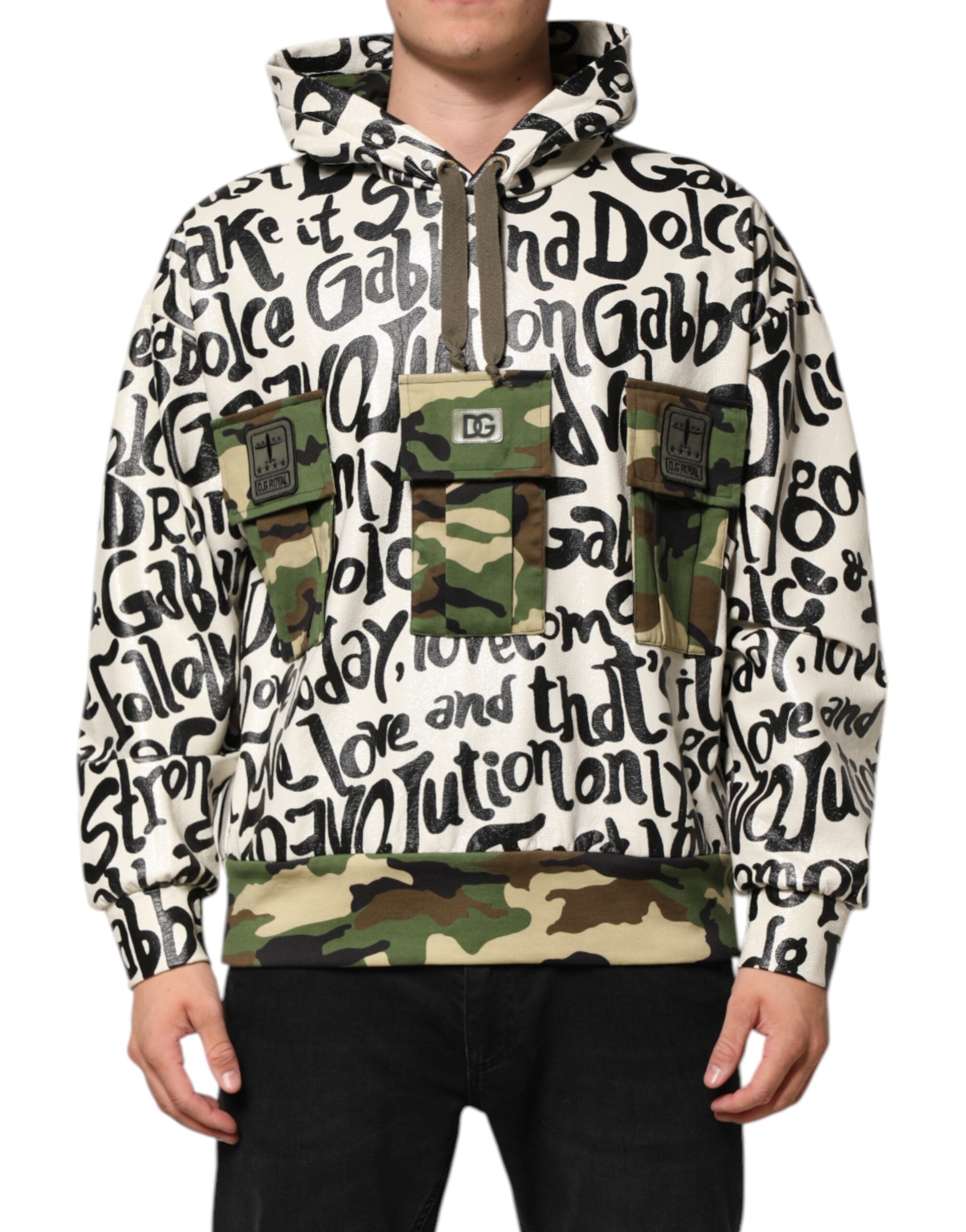 Dolce & Gabbana Multicolor DGMania Hooded Sweatshirt Pullover-2