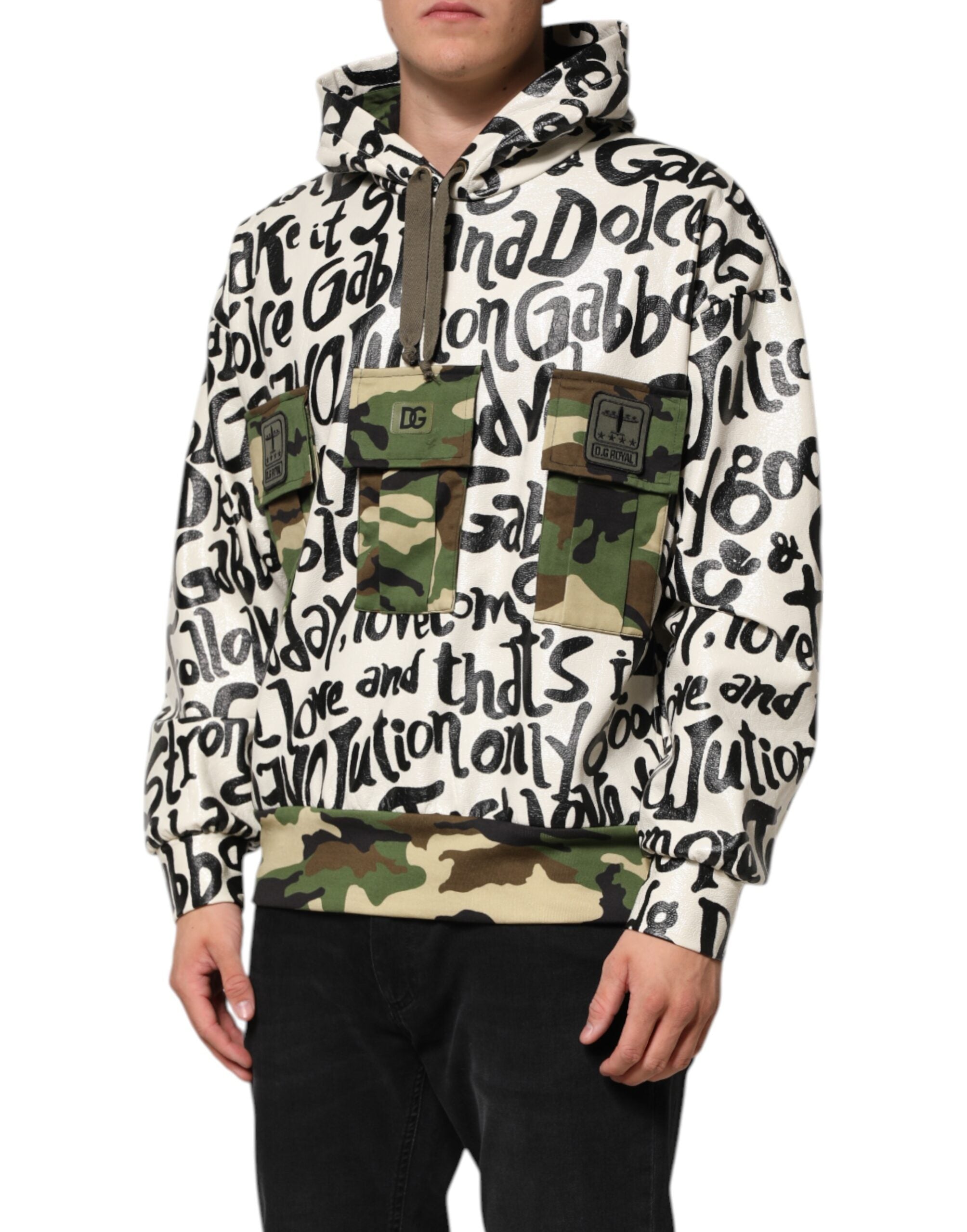 Dolce & Gabbana Multicolor DGMania Hooded Sweatshirt Pullover-3