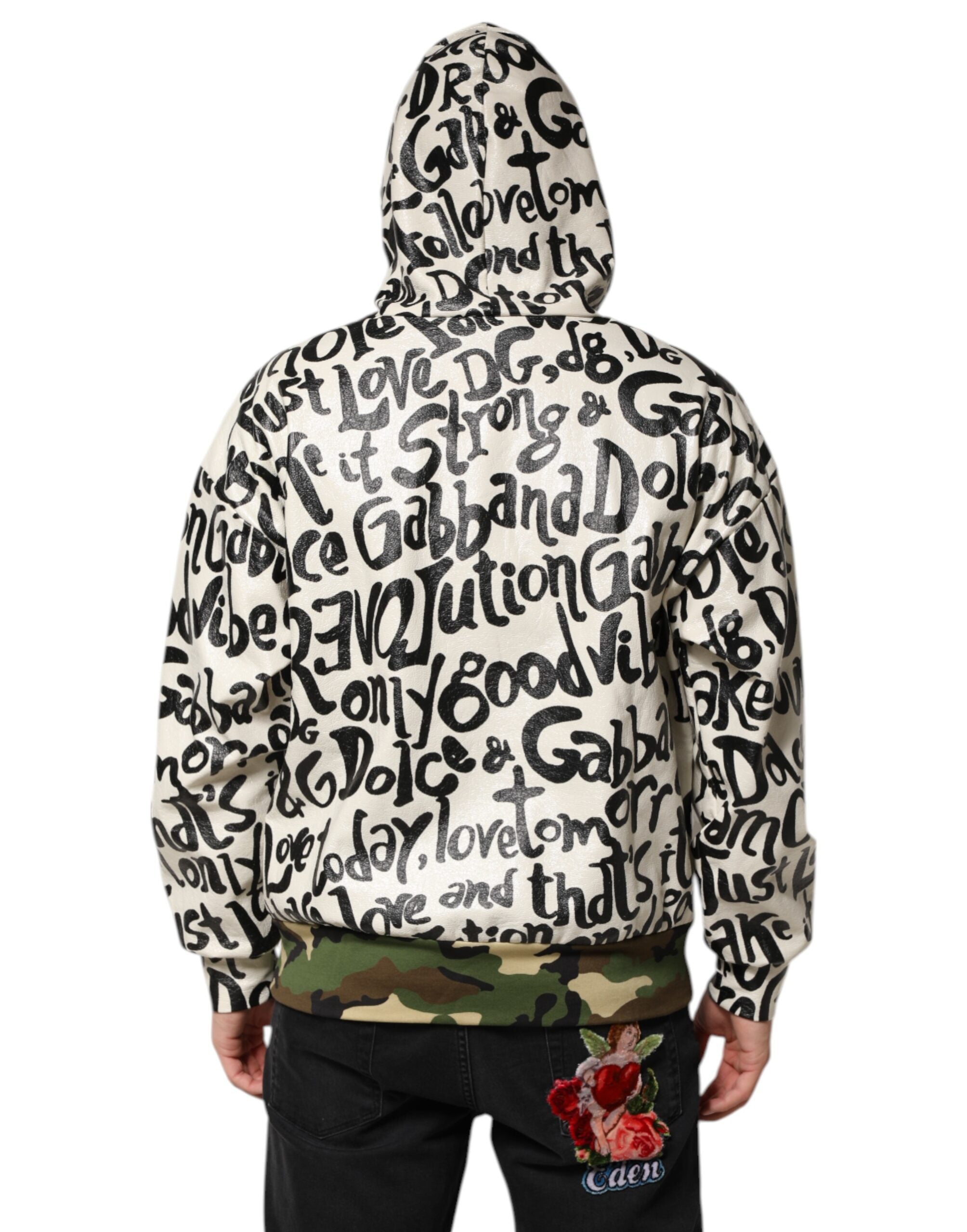 Dolce & Gabbana Multicolor DGMania Hooded Sweatshirt Pullover-4