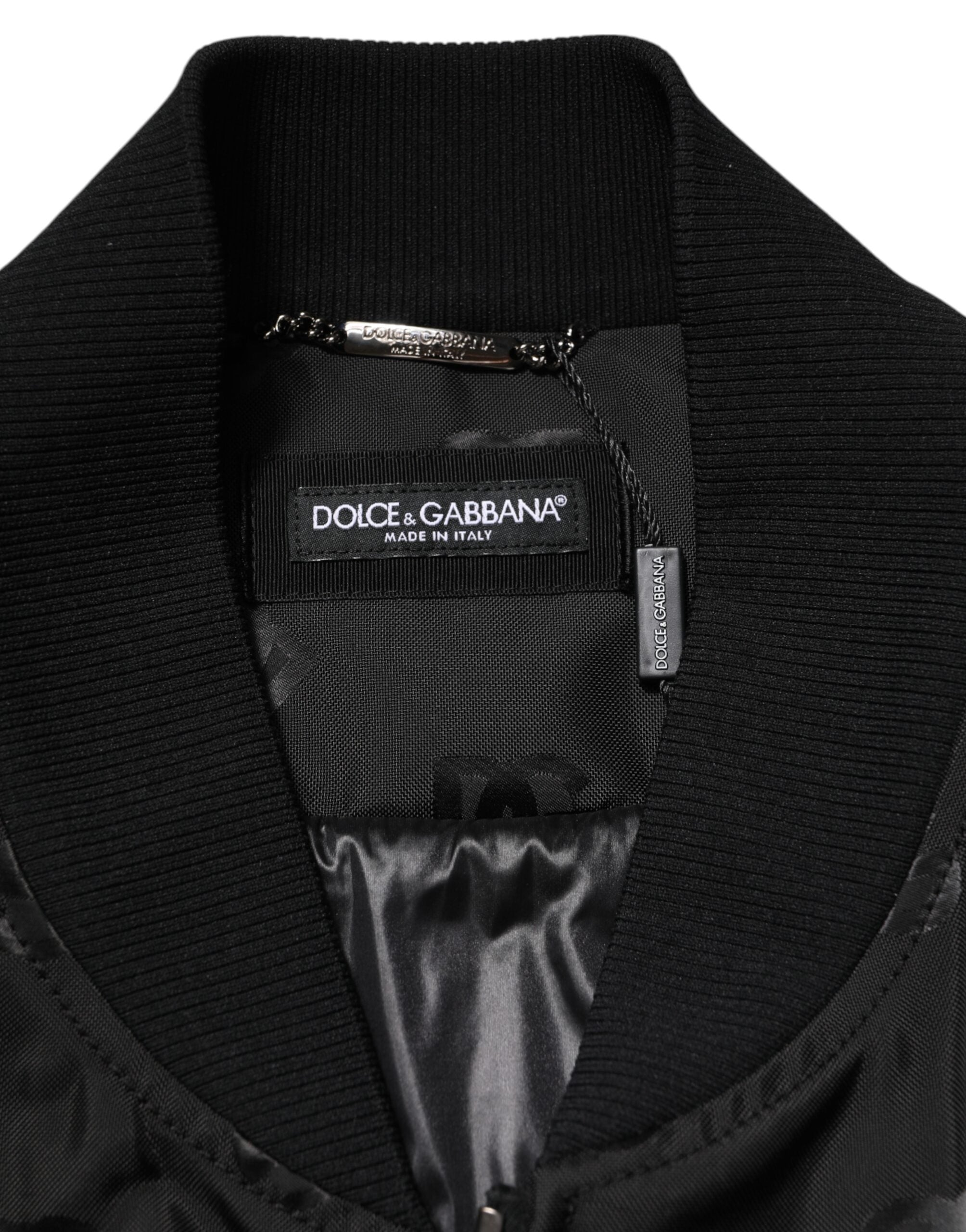 Dolce & Gabbana Black Cargo Windbreaker Logo Mania Jacket-6