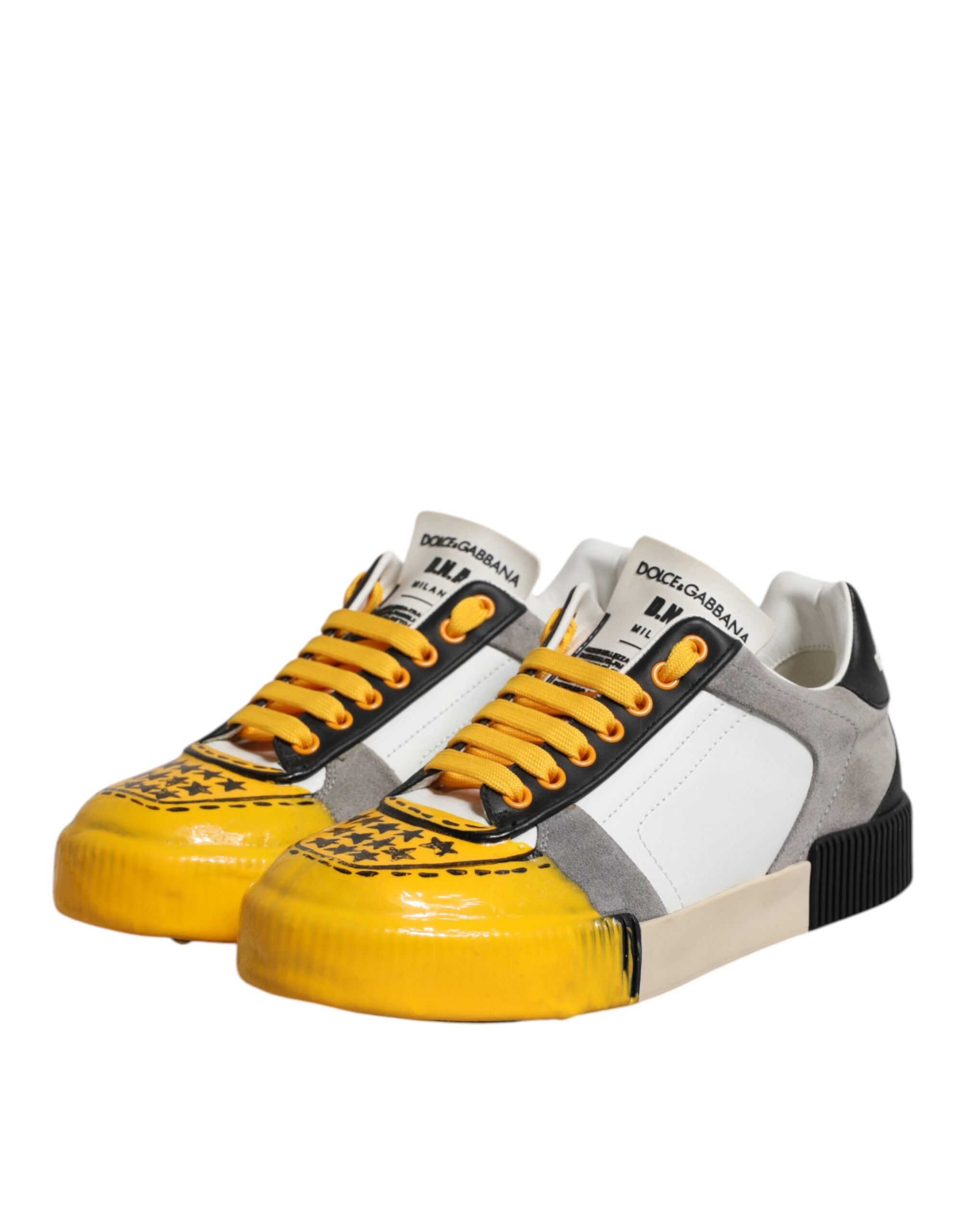 Dolce & Gabbana Multicolor MIAMI Low Top Sneakers Shoes-4