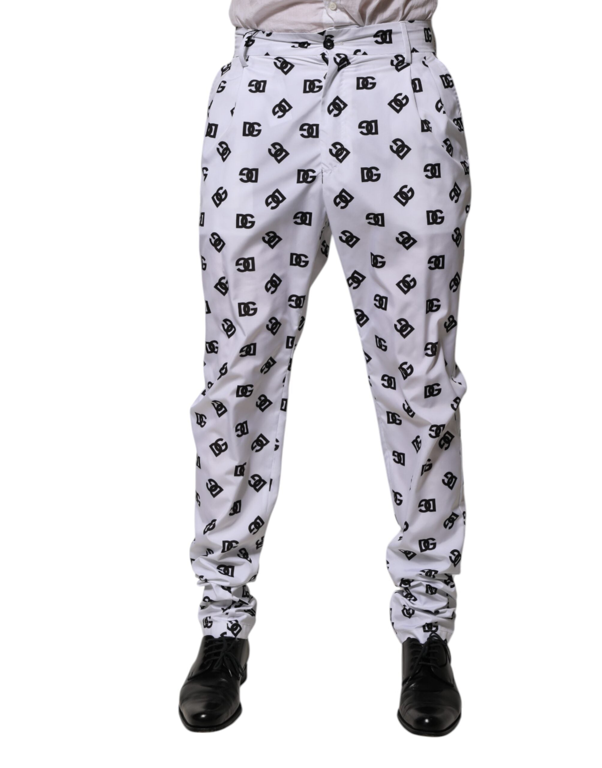 Dolce & Gabbana Weiße Logo-Baumwoll-Skinny-Denim-Hose-1