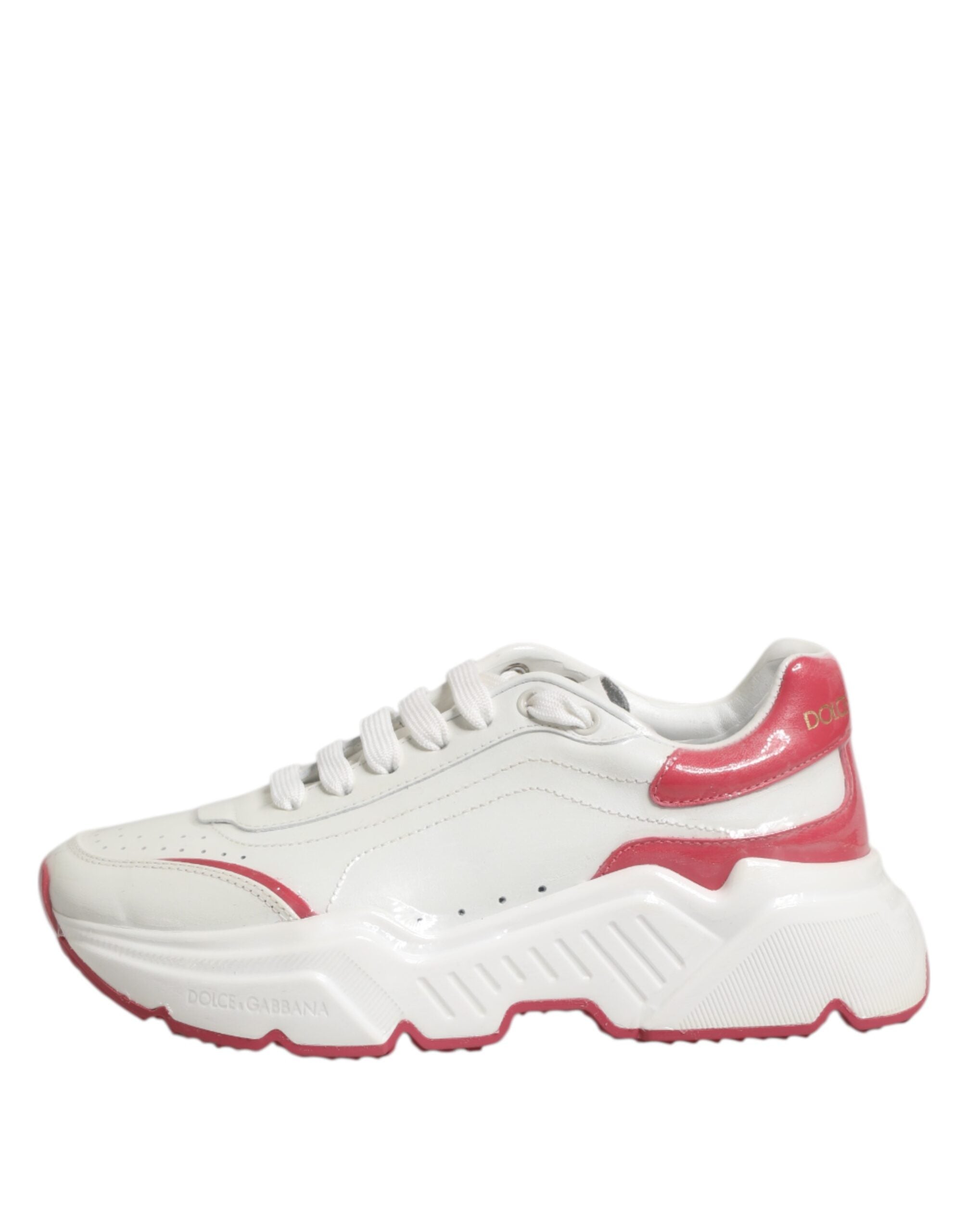 Dolce & Gabbana Weiß Rosa Daymaster Low Top Turnschuhe Schuhe-6