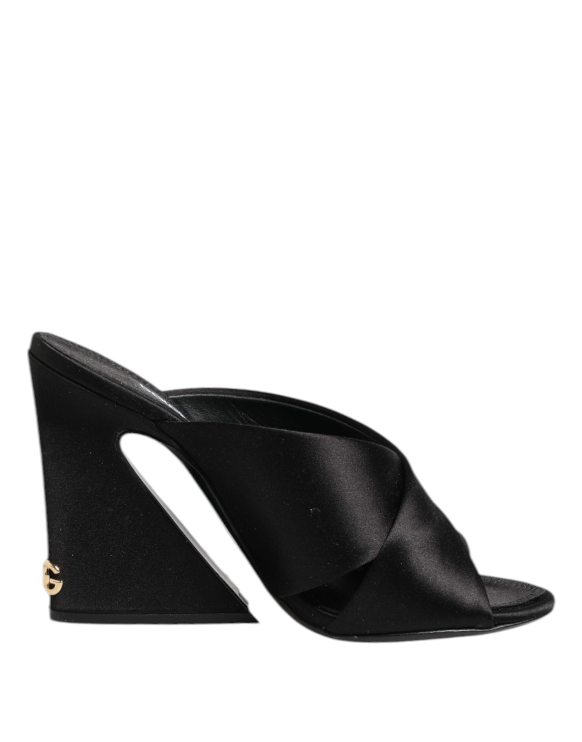 Dolce & Gabbana Schwarz Keira Barock Hochhackige Sandalen Schuhe-1