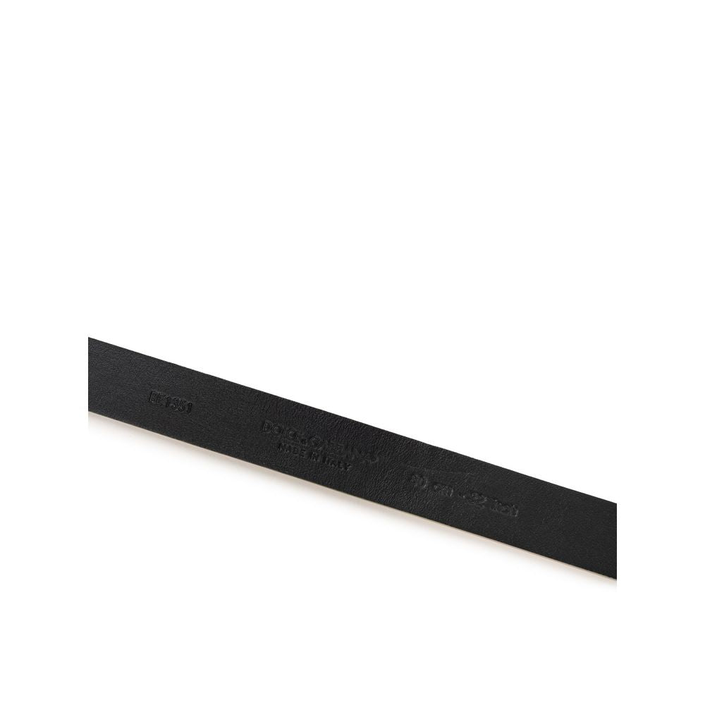 Dolce & Gabbana Regular Belt in Gold Leather-3