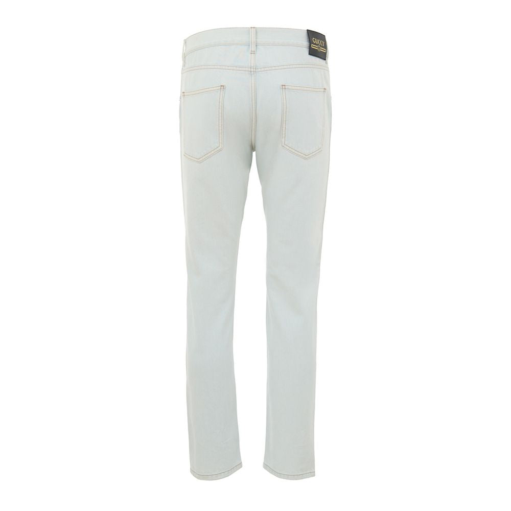 Gucci relaxed jeans in blue cotton denim-2