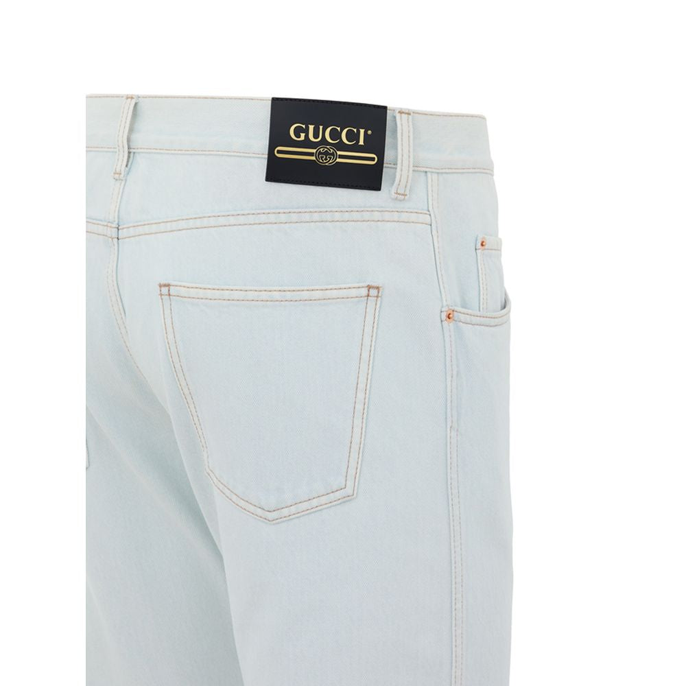 Gucci relaxed jeans in blue cotton denim-3