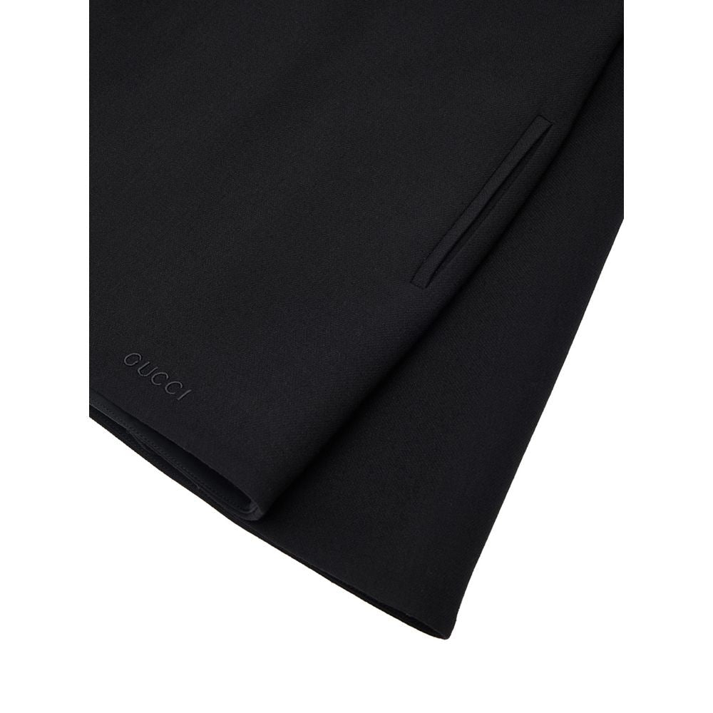 Gucci Schwarzes Wollkleid für den Alltag-3