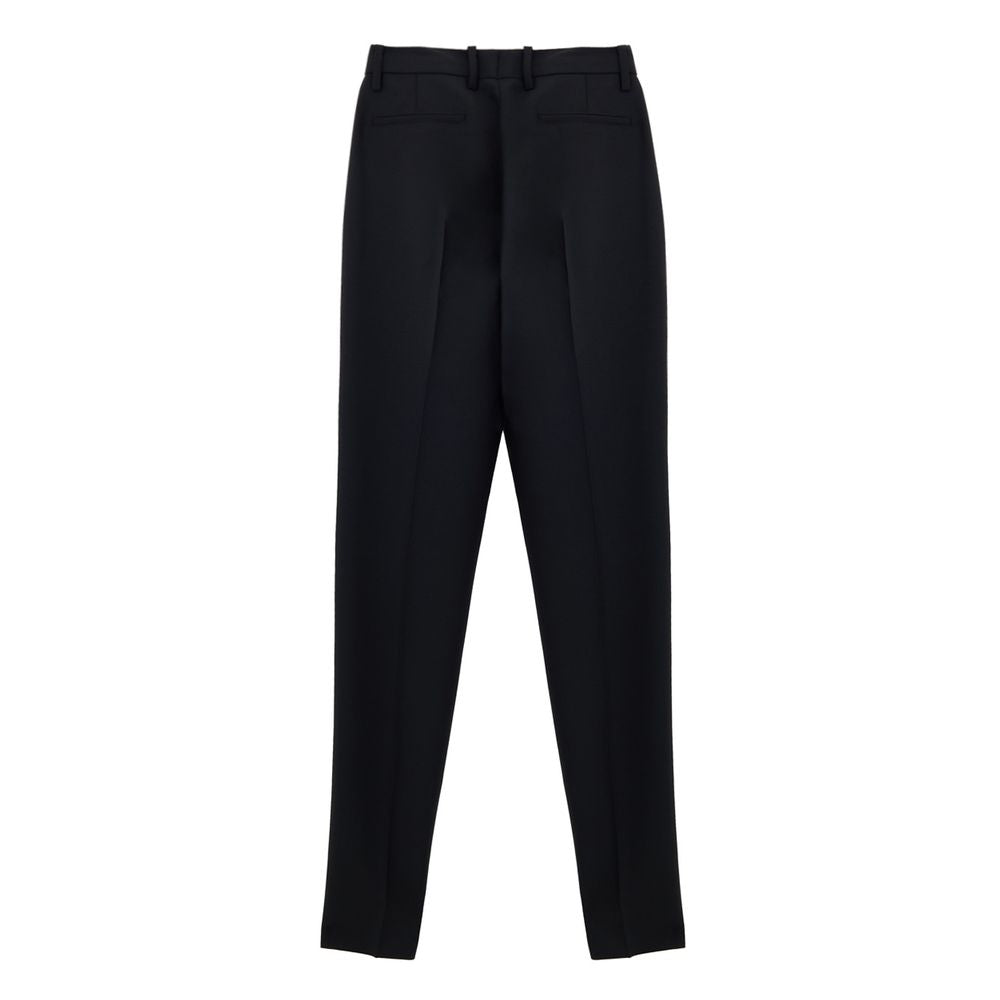 Gucci black wool trousers for formal occasions-2