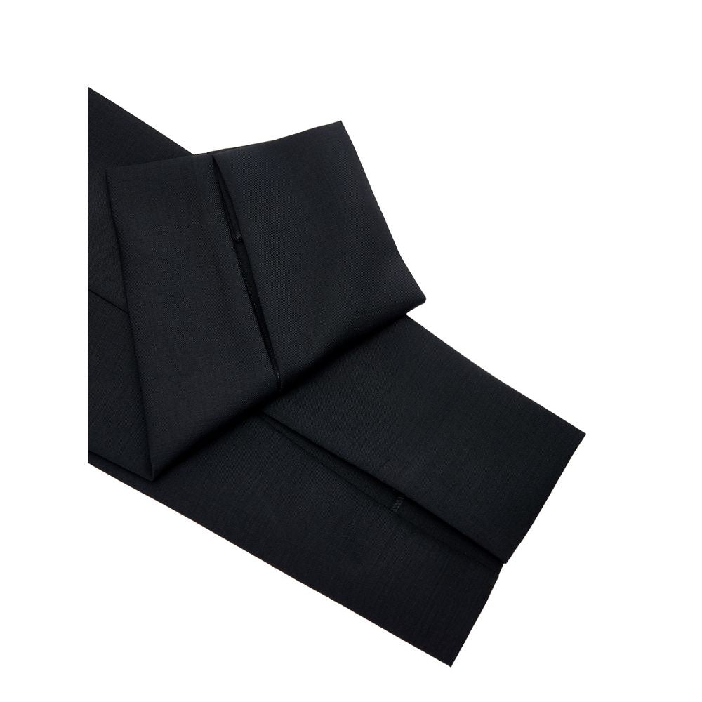 Gucci black wool trousers for formal occasions-4