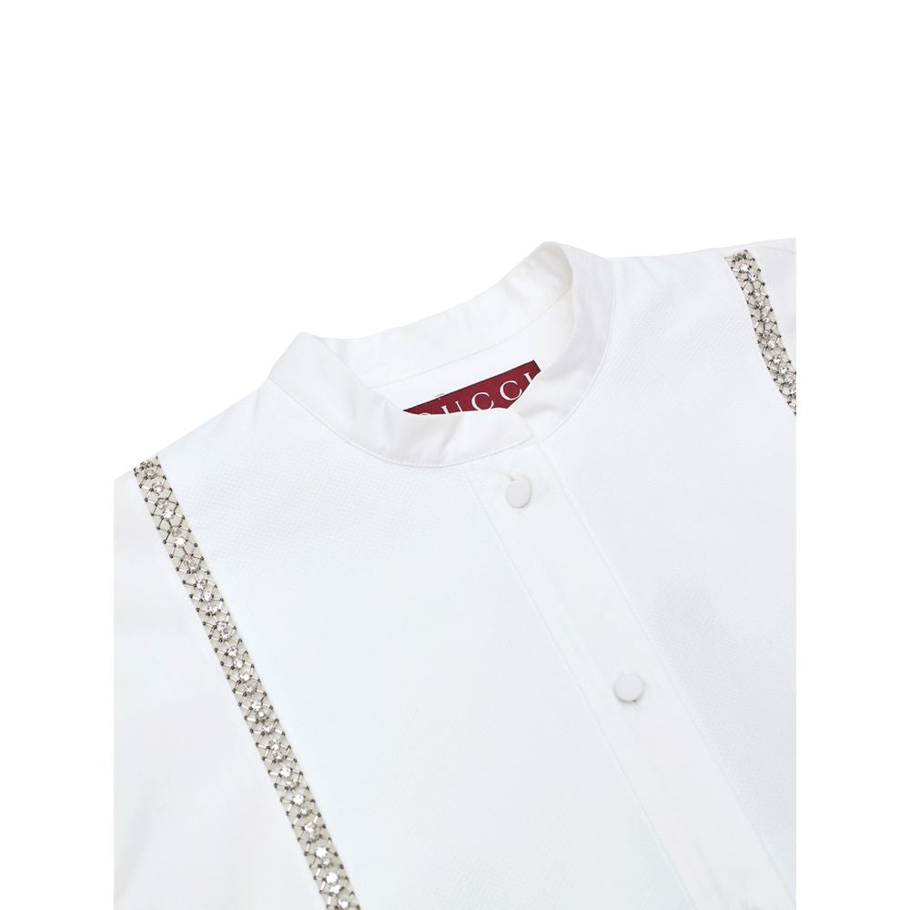 Gucci White Cotton Blouse-4