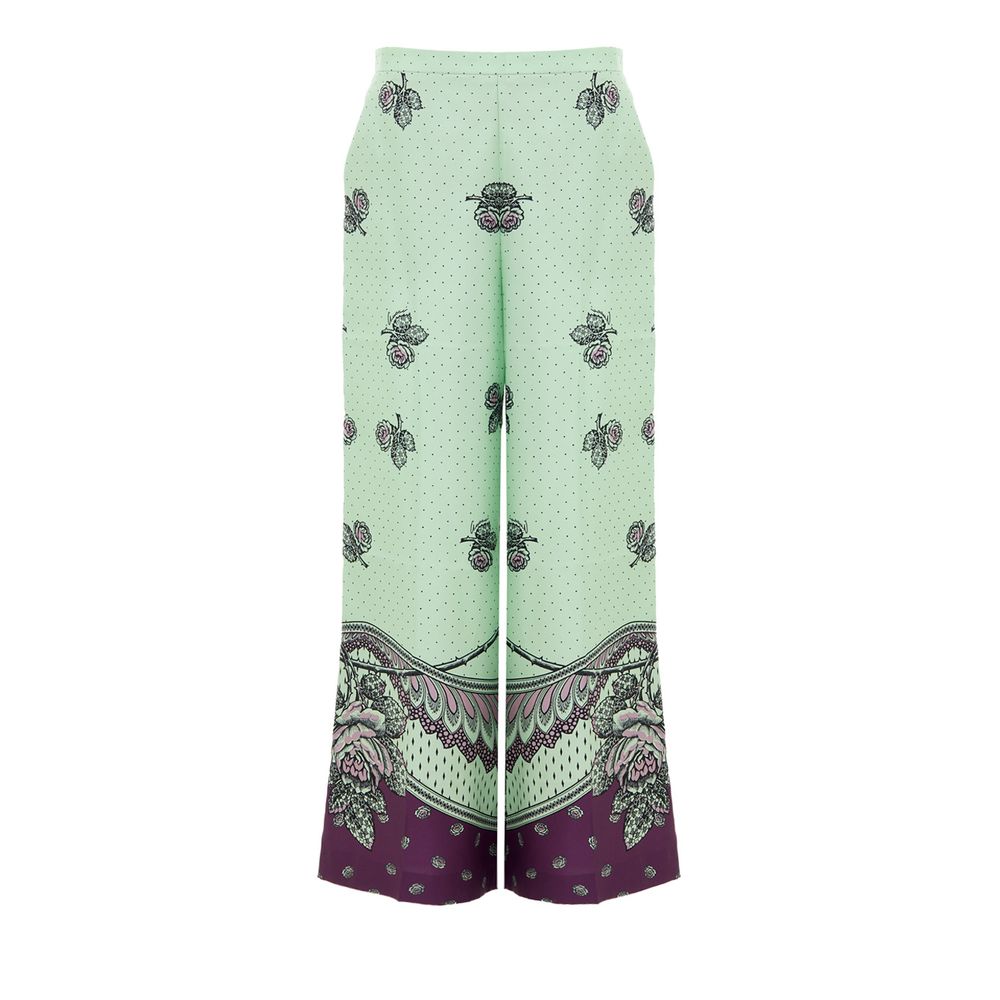 Gucci Grüne Seidenhose für den Alltag-1