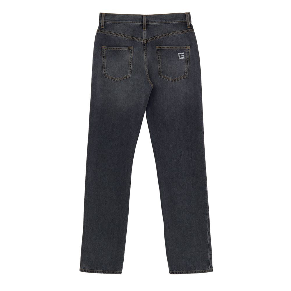 Gucci grey cotton jeans with a relaxed fit-2