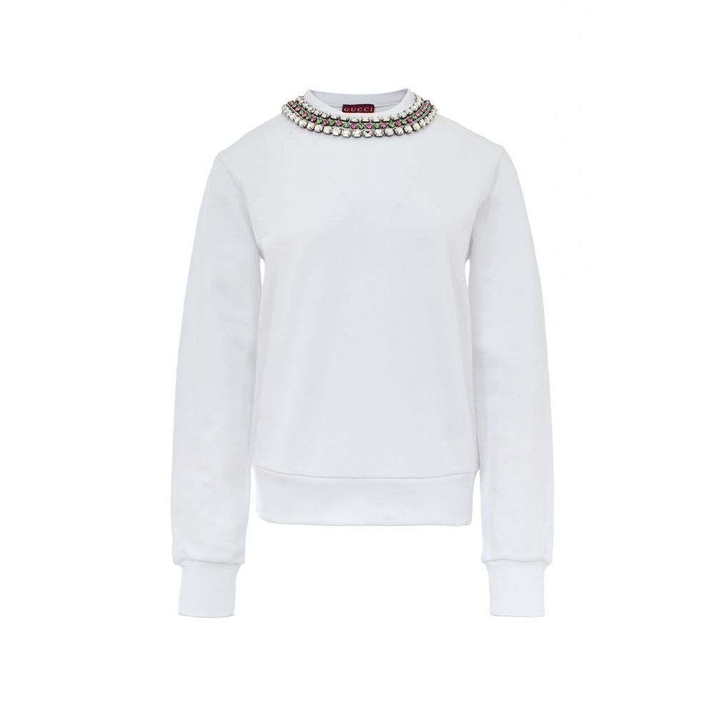 Gucci Weißes Baumwoll-Sweatshirt-1