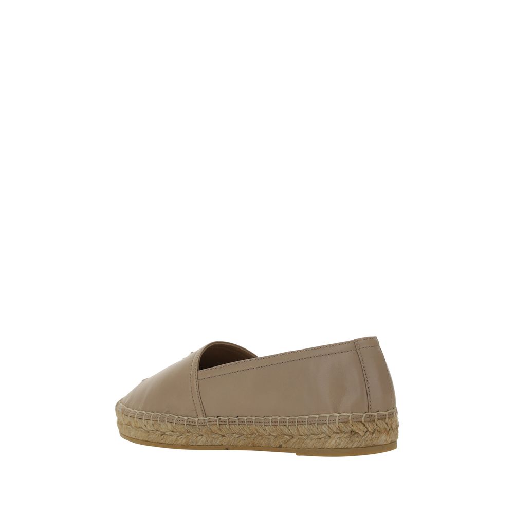 Saint Laurent Braune Lamm-Espadrilles Ovis Aries Aries-3