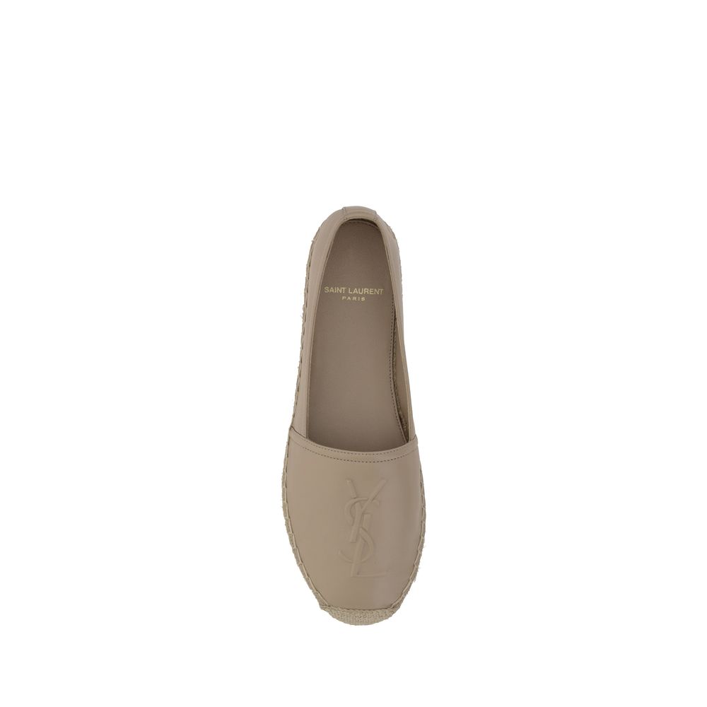 Saint Laurent Braune Lamm-Espadrilles Ovis Aries Aries-4