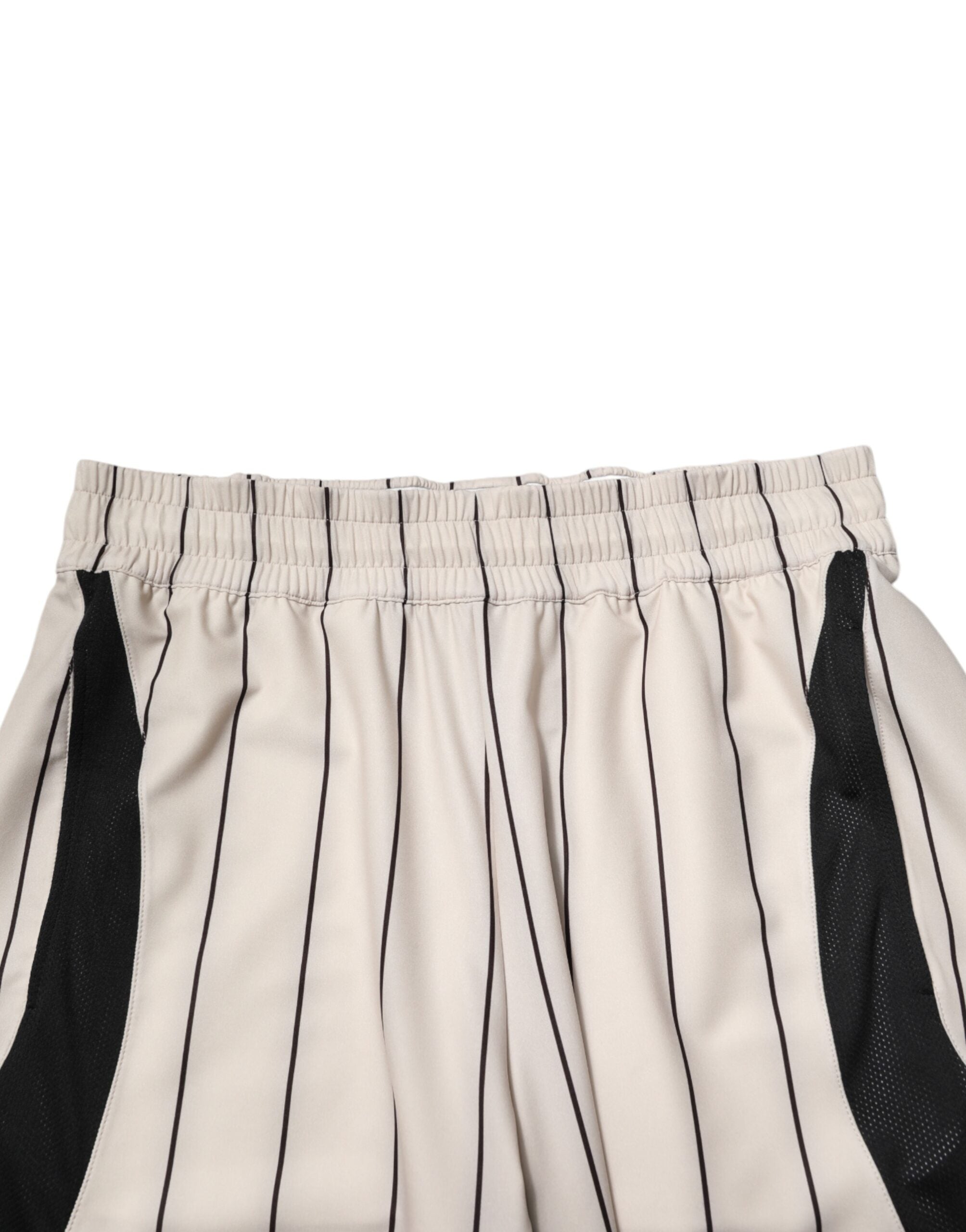 Dolce & Gabbana Off White Polyester DG Logo Sweatshorts Shorts-5