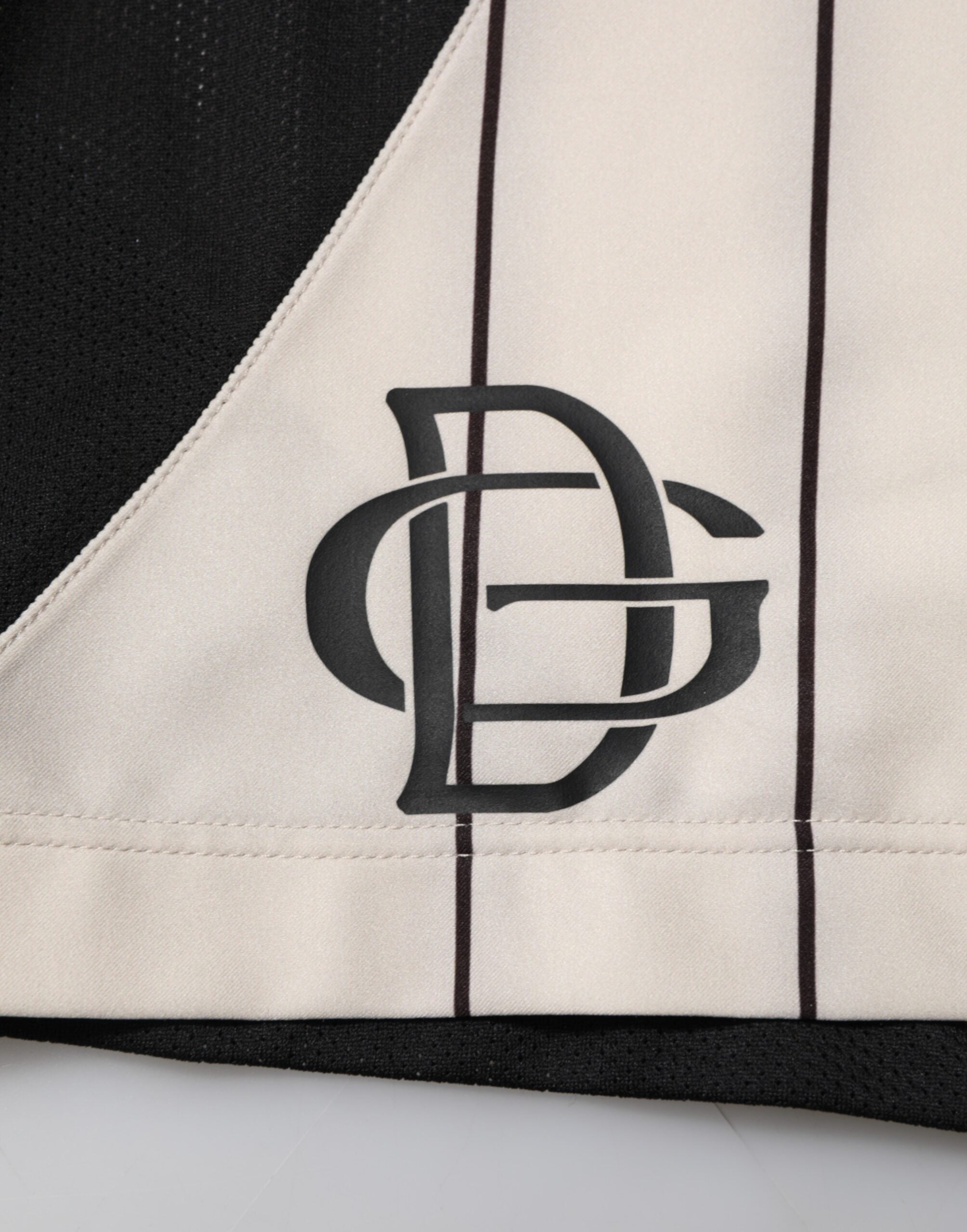 Dolce & Gabbana Off White Polyester DG Logo Sweatshorts Shorts-6