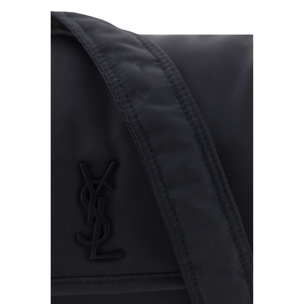 Saint Laurent Schultertasche aus schwarzem Polyamid-4